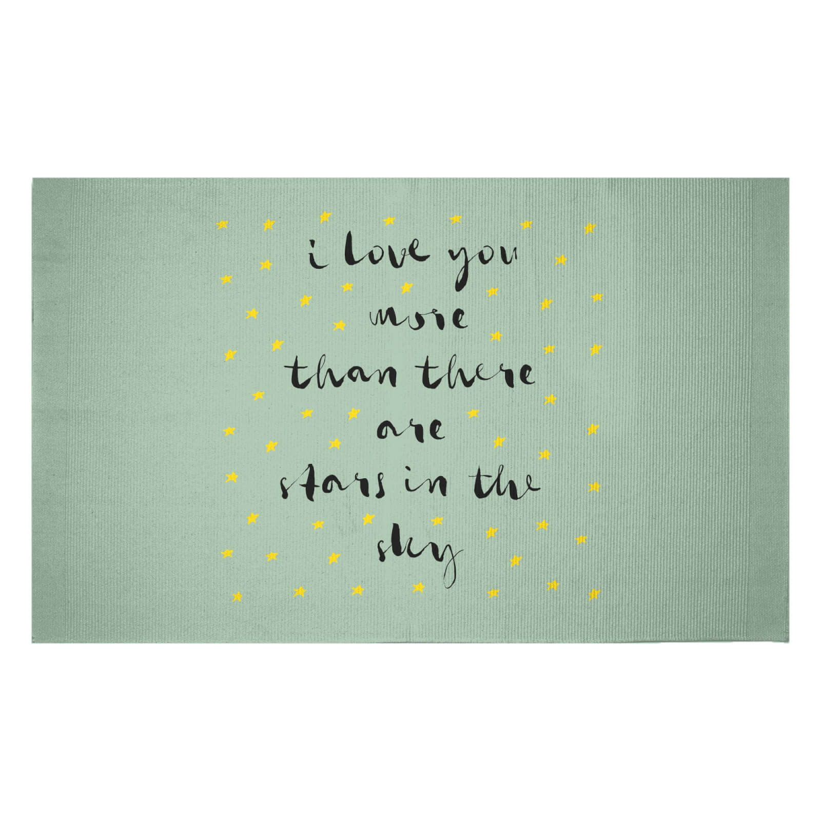 I Love You More Than There Are Stars In The Sky Woven Rug - Small
