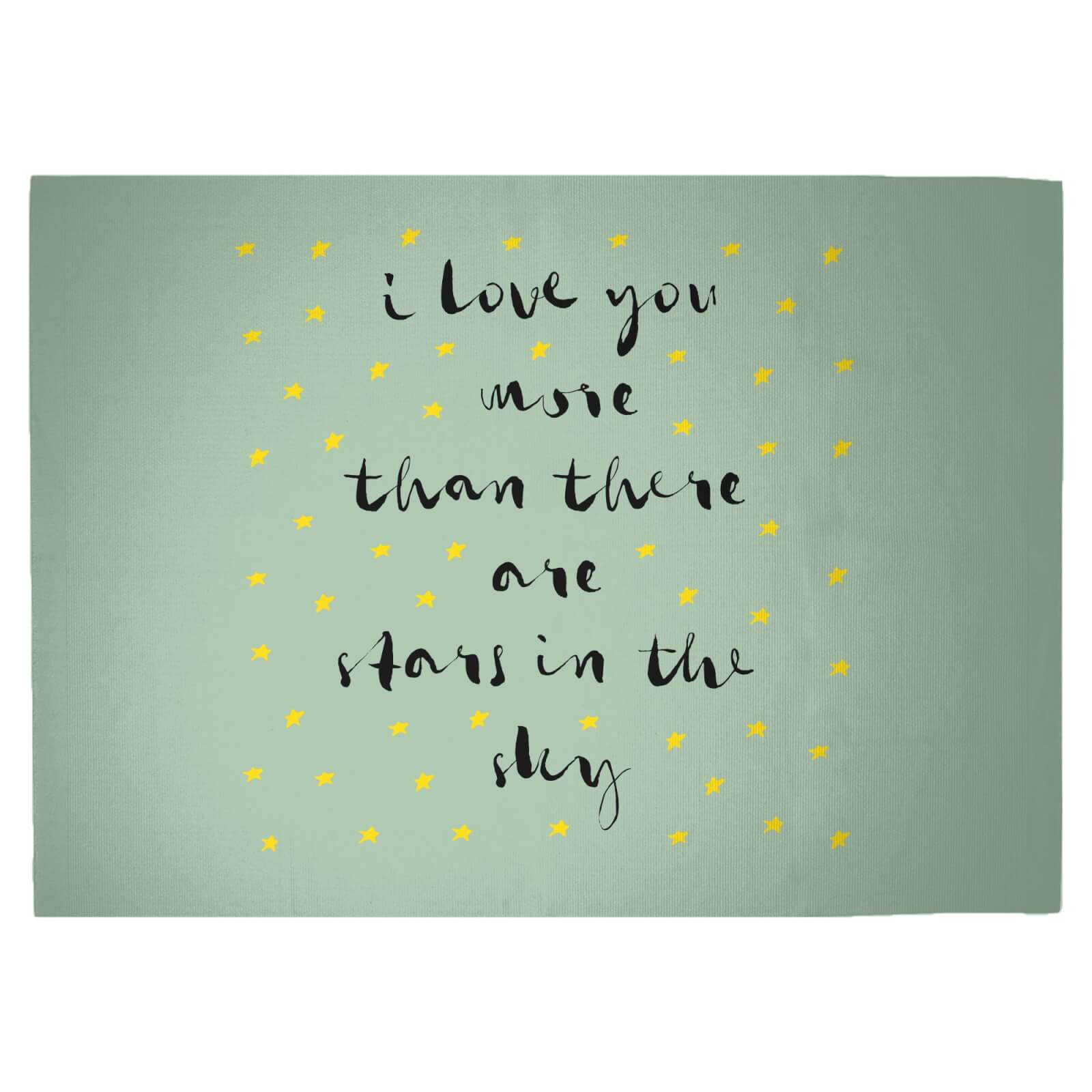 I Love You More Than There Are Stars In The Sky Woven Rug - Large