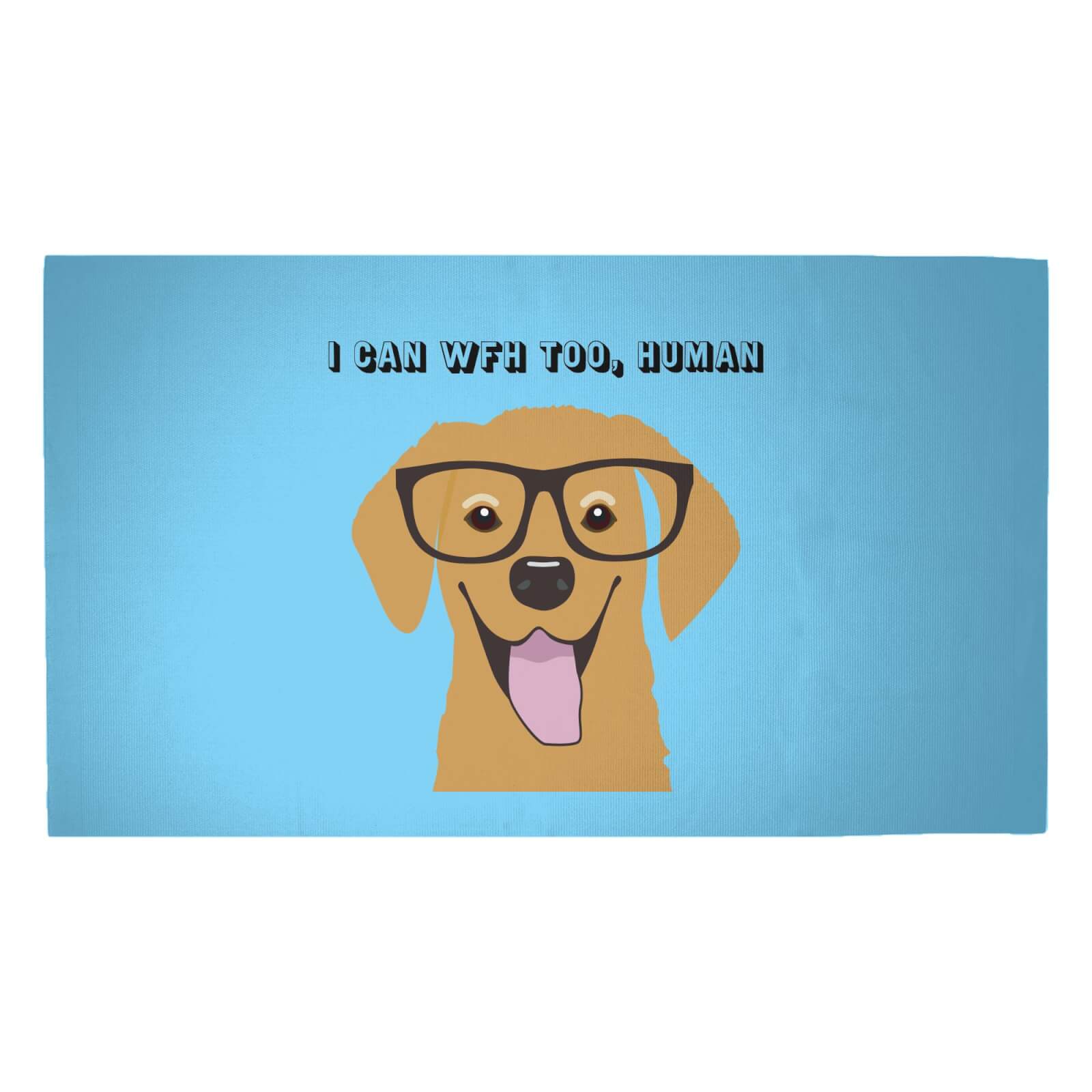 I Can Work From Home Too, Human Woven Rug - Medium