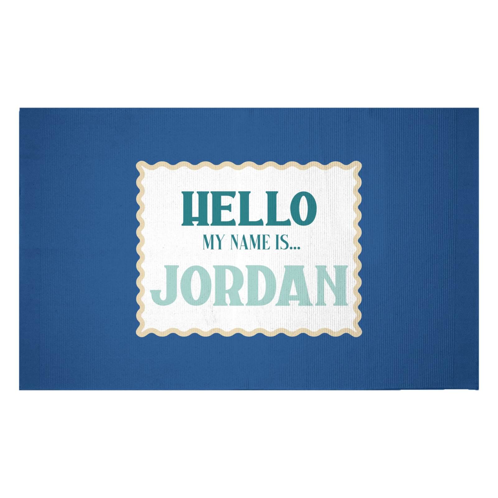 Hello, My Name Is Jordan Woven Rug - Small