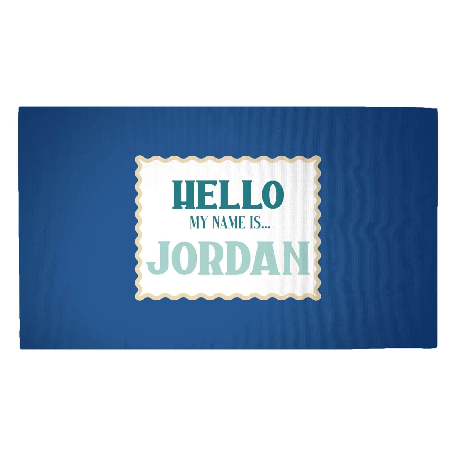 Hello, My Name Is Jordan Woven Rug - Medium
