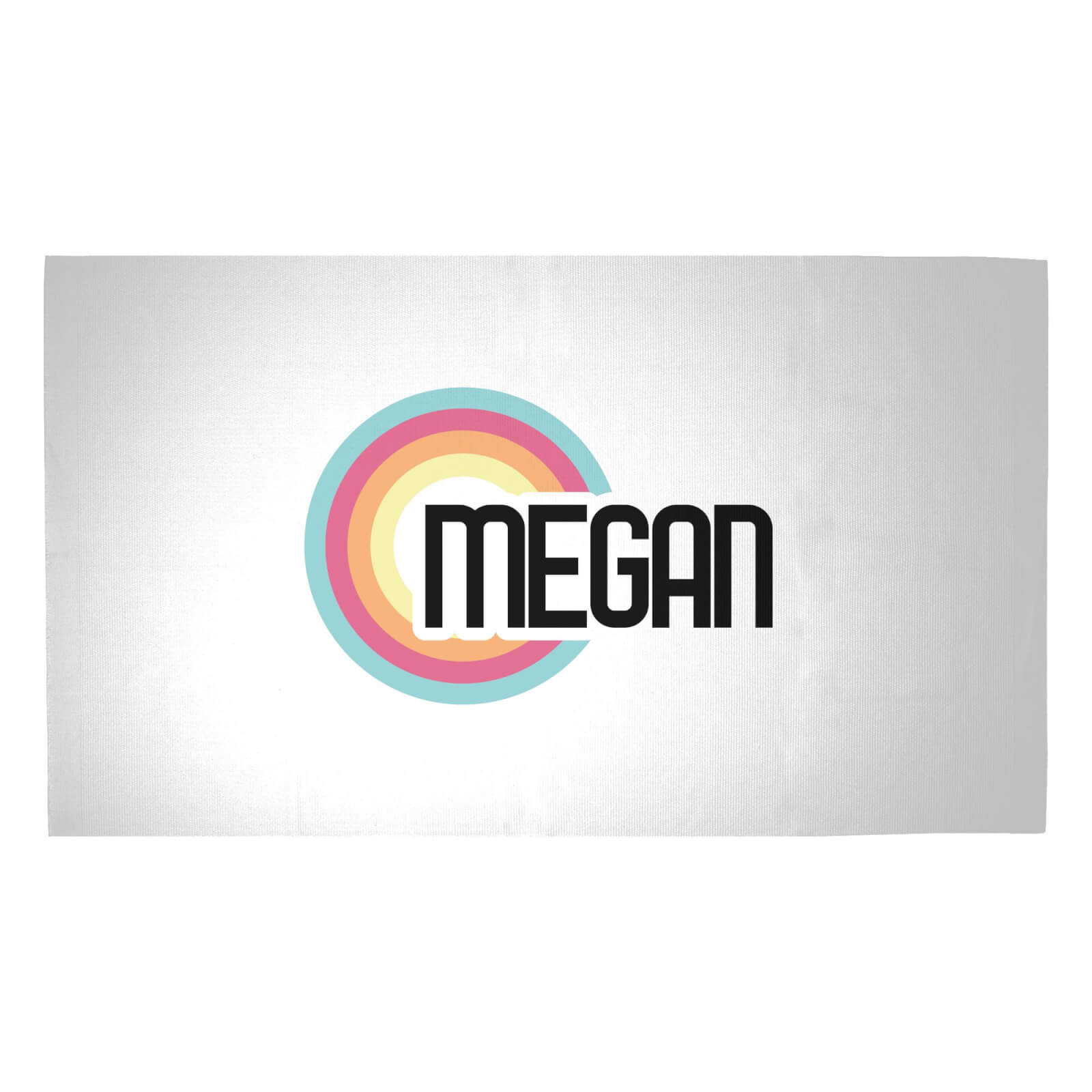Pattern Rainbow Woven Rug - Medium
