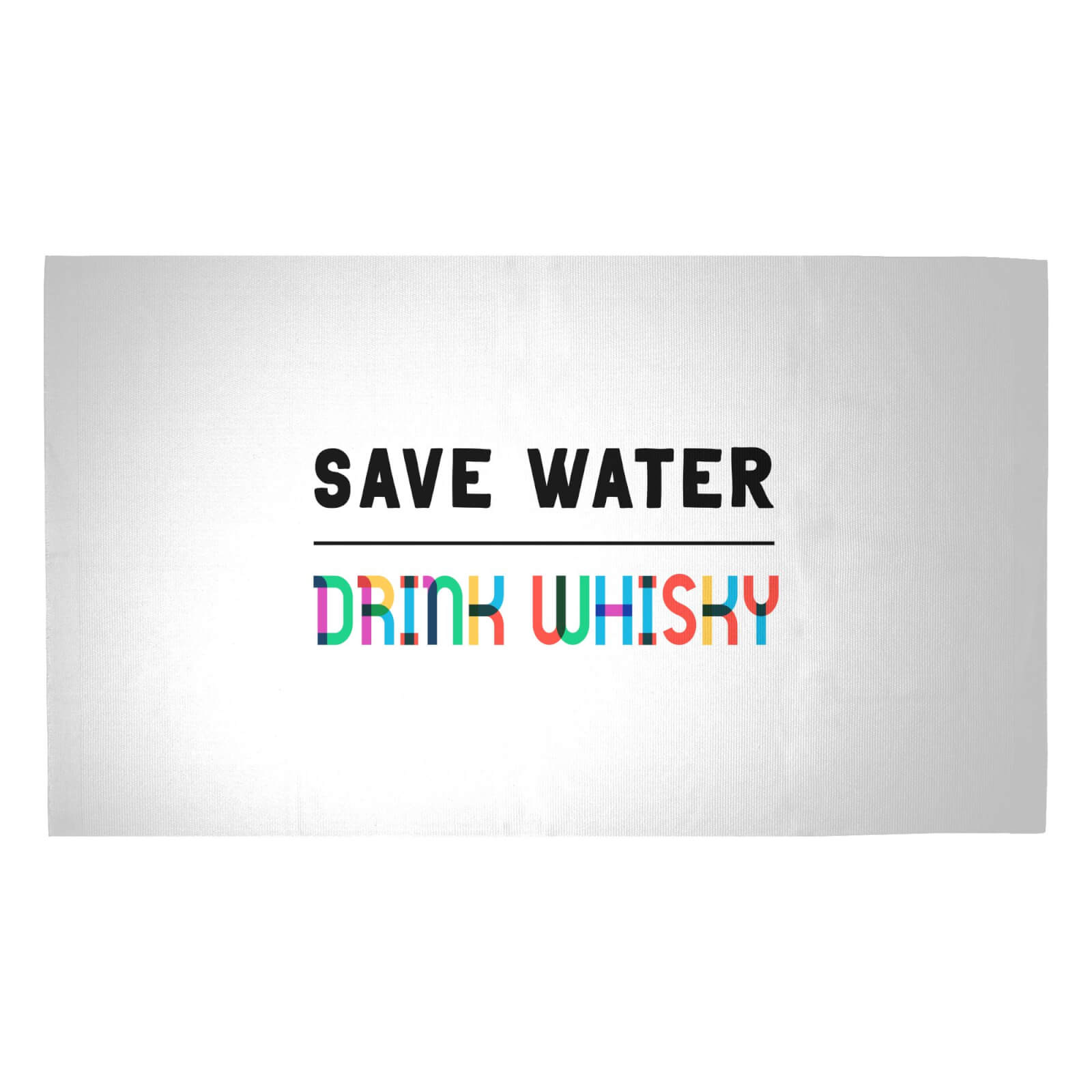 Save Water, Drink Whisky Woven Rug - Medium
