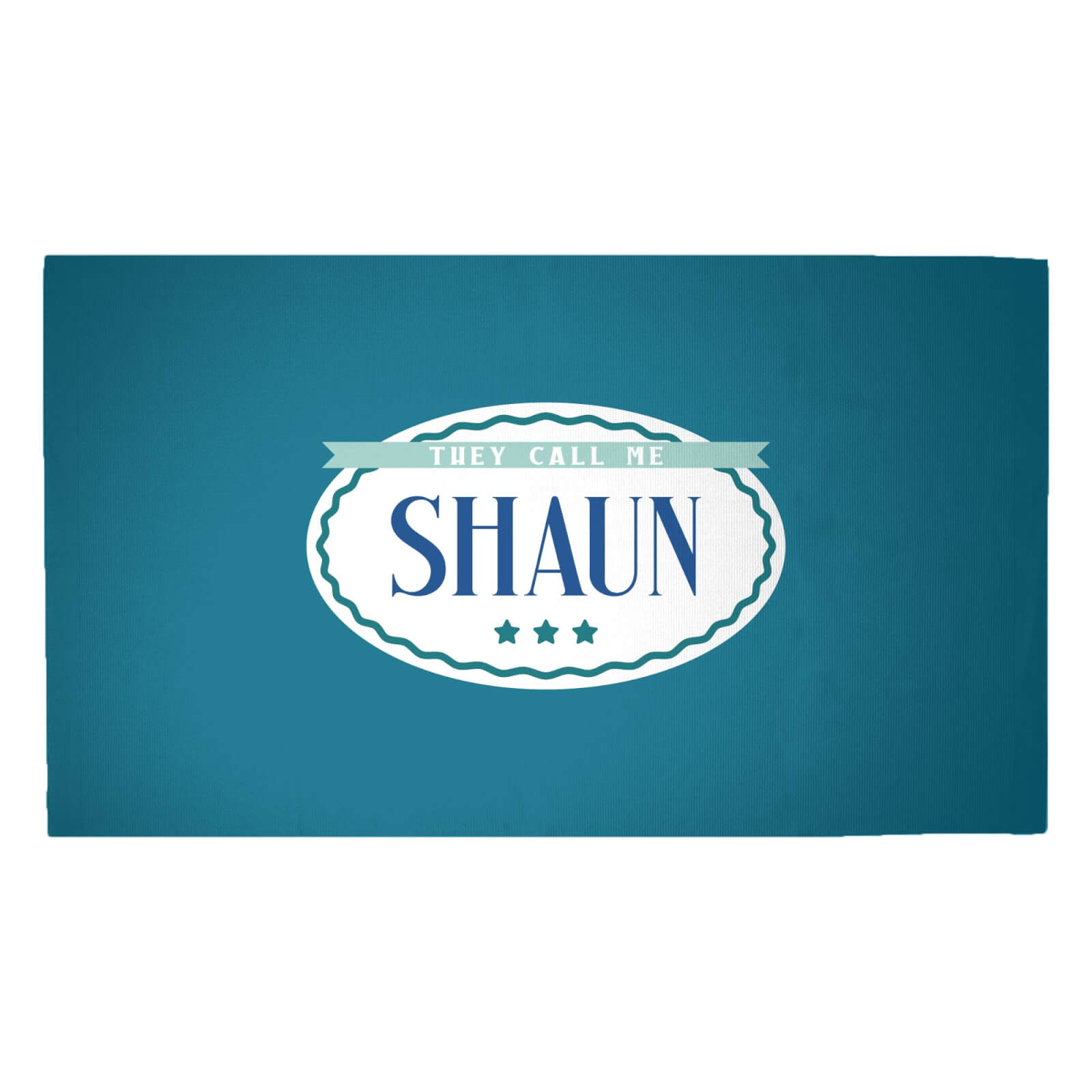 They Call Me Shaun Woven Rug - Medium