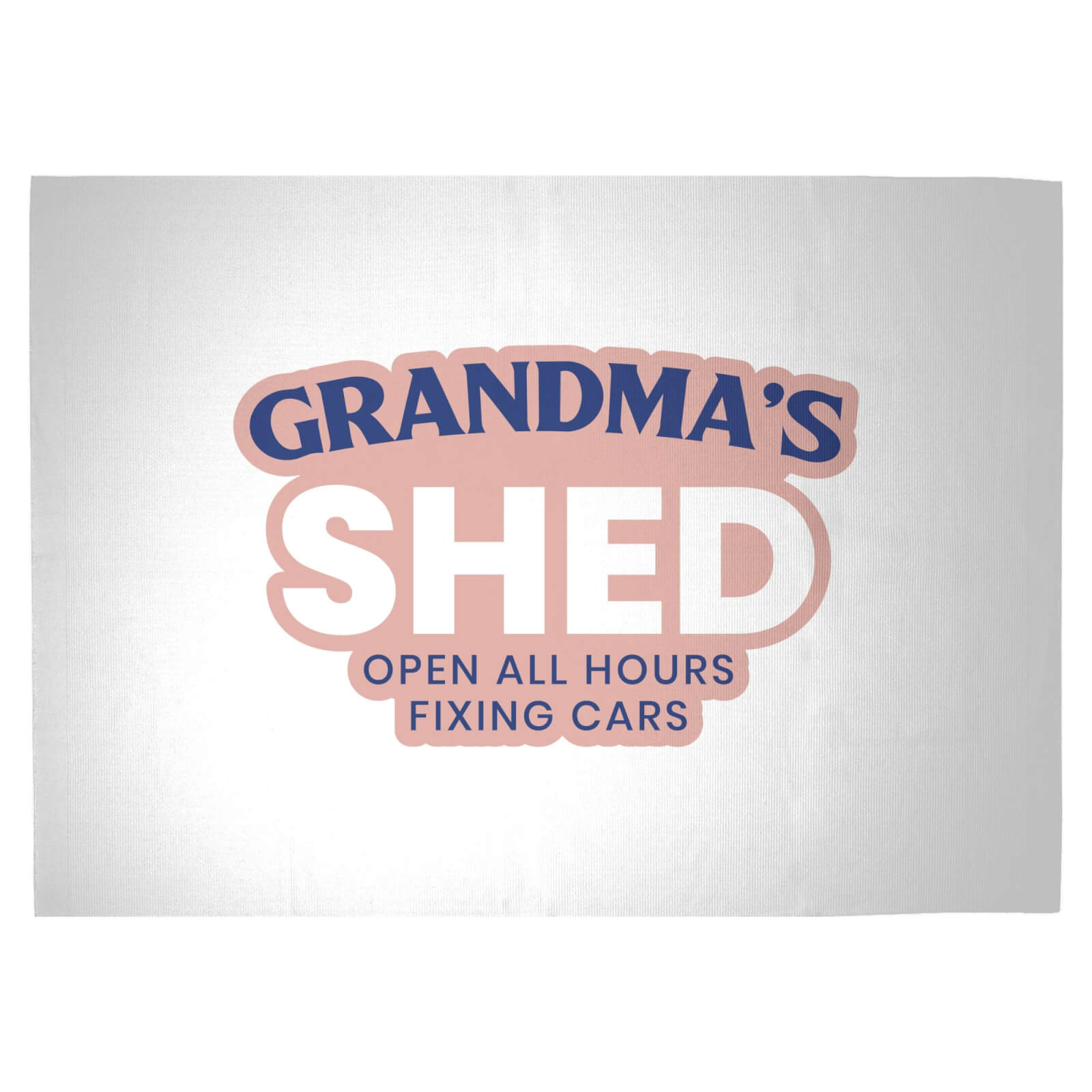 Grandma's Shed Woven Rug - Large