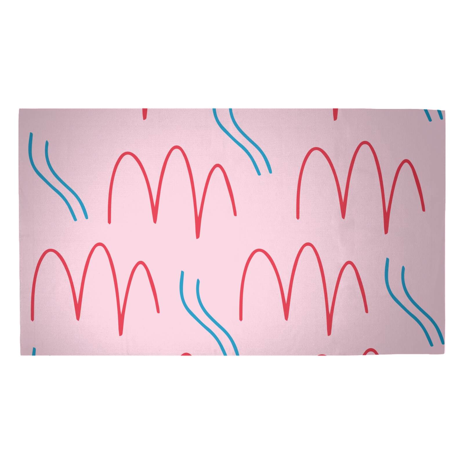 Squiggly Lines Woven Rug - Medium