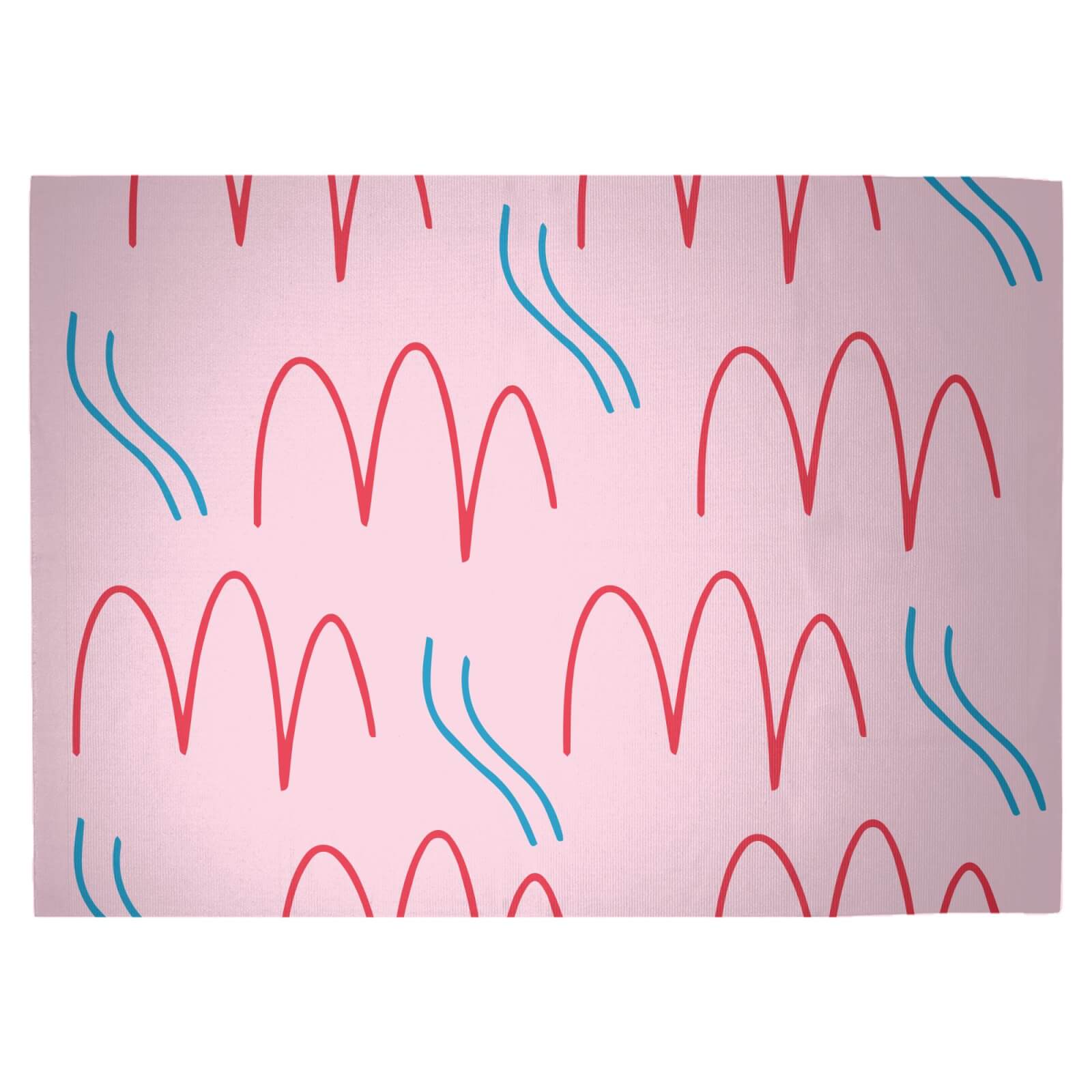 Squiggly Lines Woven Rug - Large