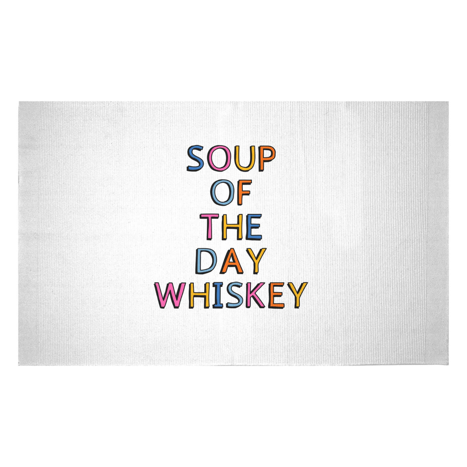 Soup Of The Day Whiskey Woven Rug - Small