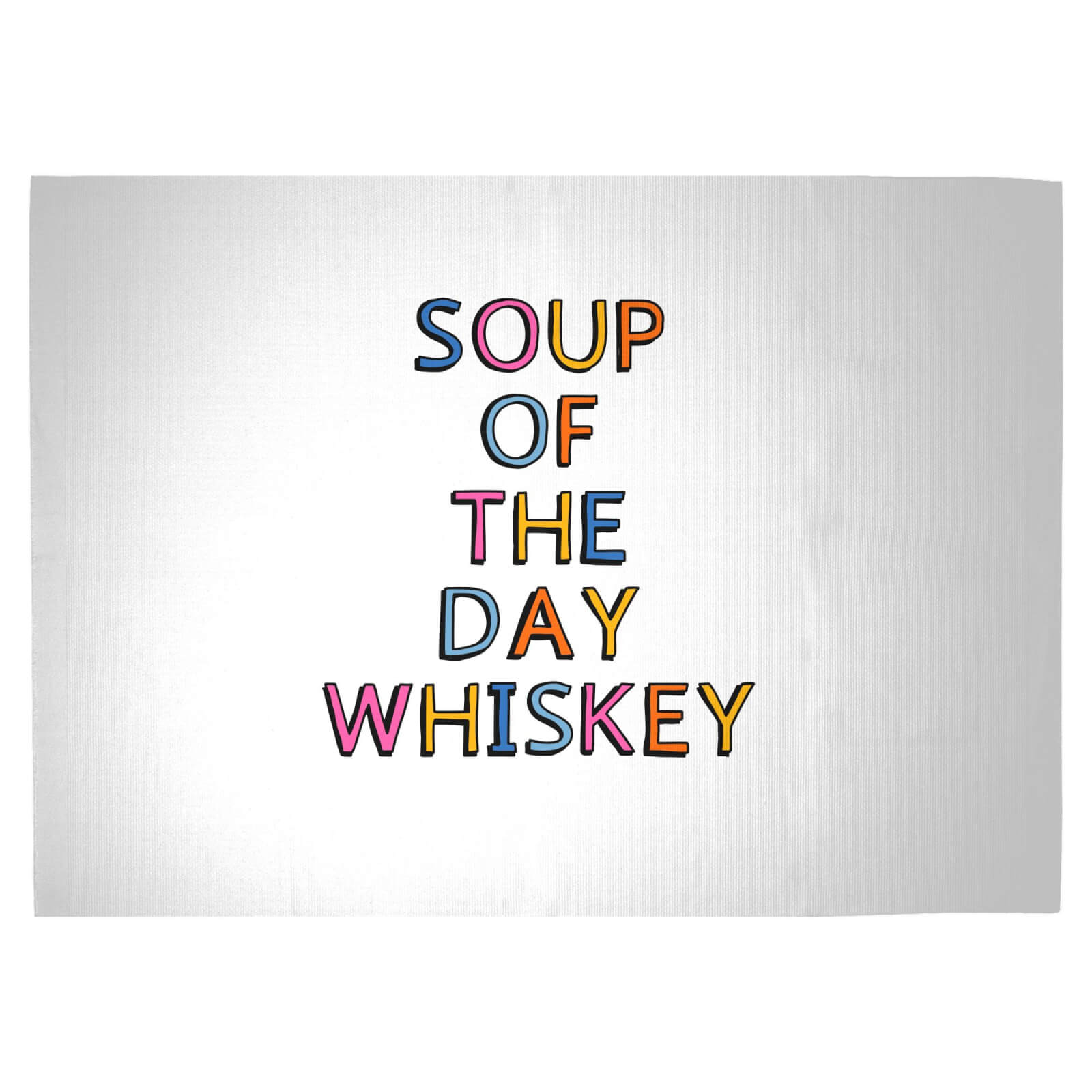 Soup Of The Day Whiskey Woven Rug - Large