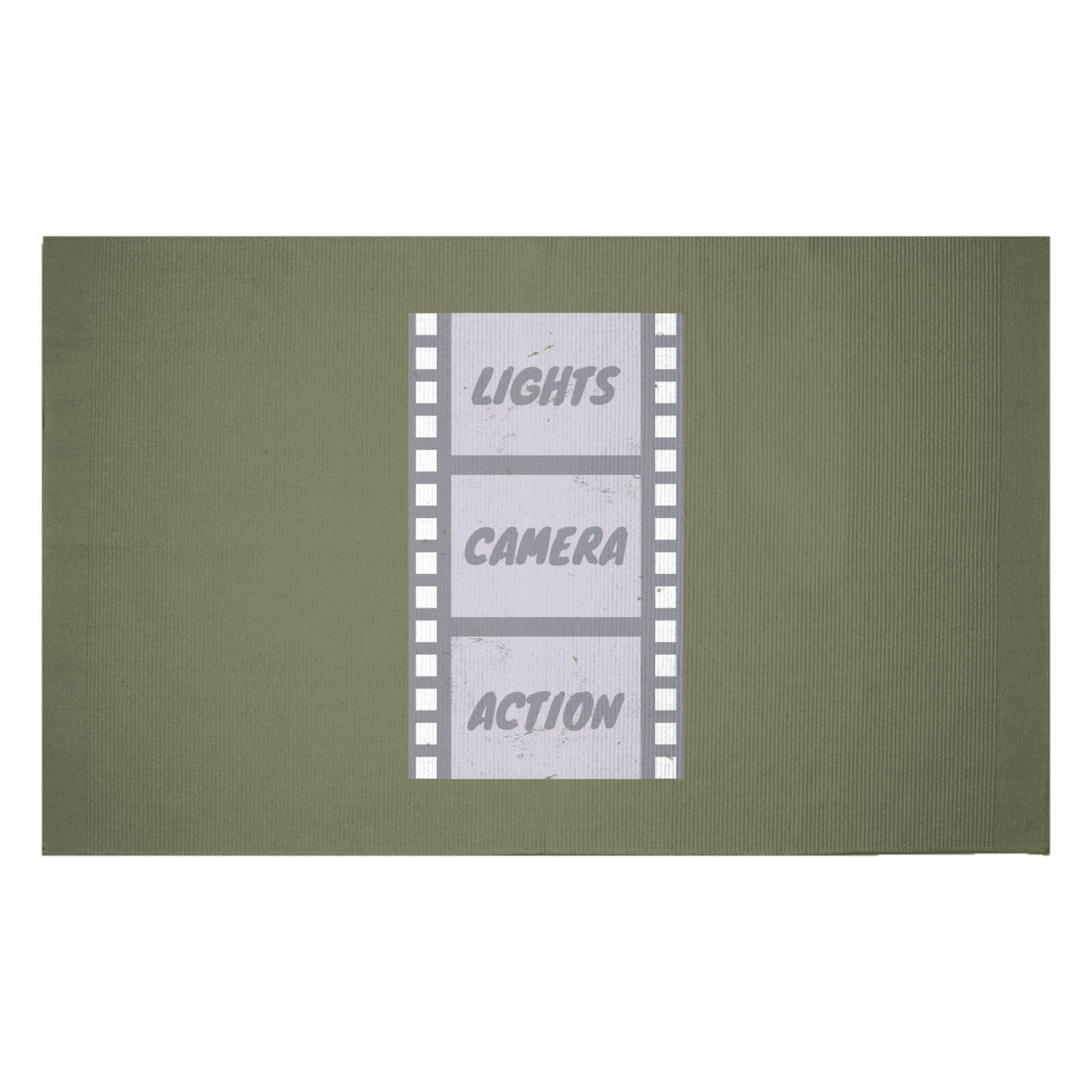 Lights Camera Action Woven Rug - Small