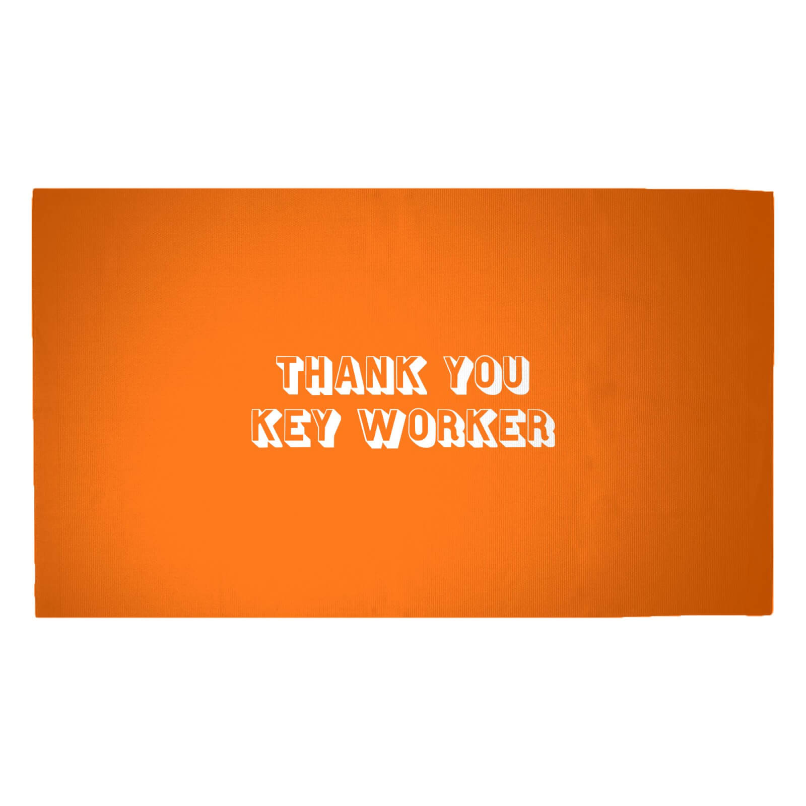 Thank You Key Worker Woven Rug - Medium