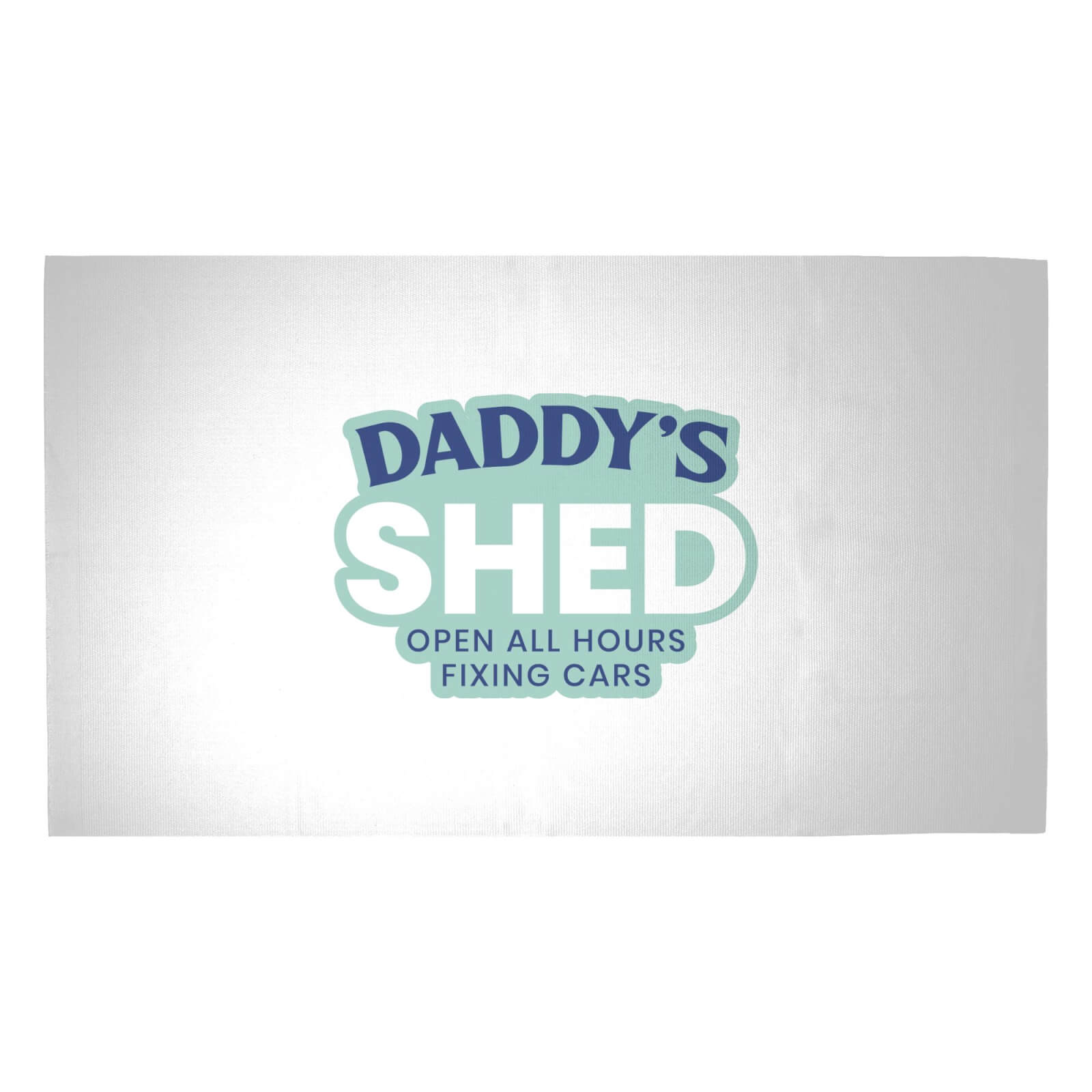 Daddy's Shed Woven Rug - Medium