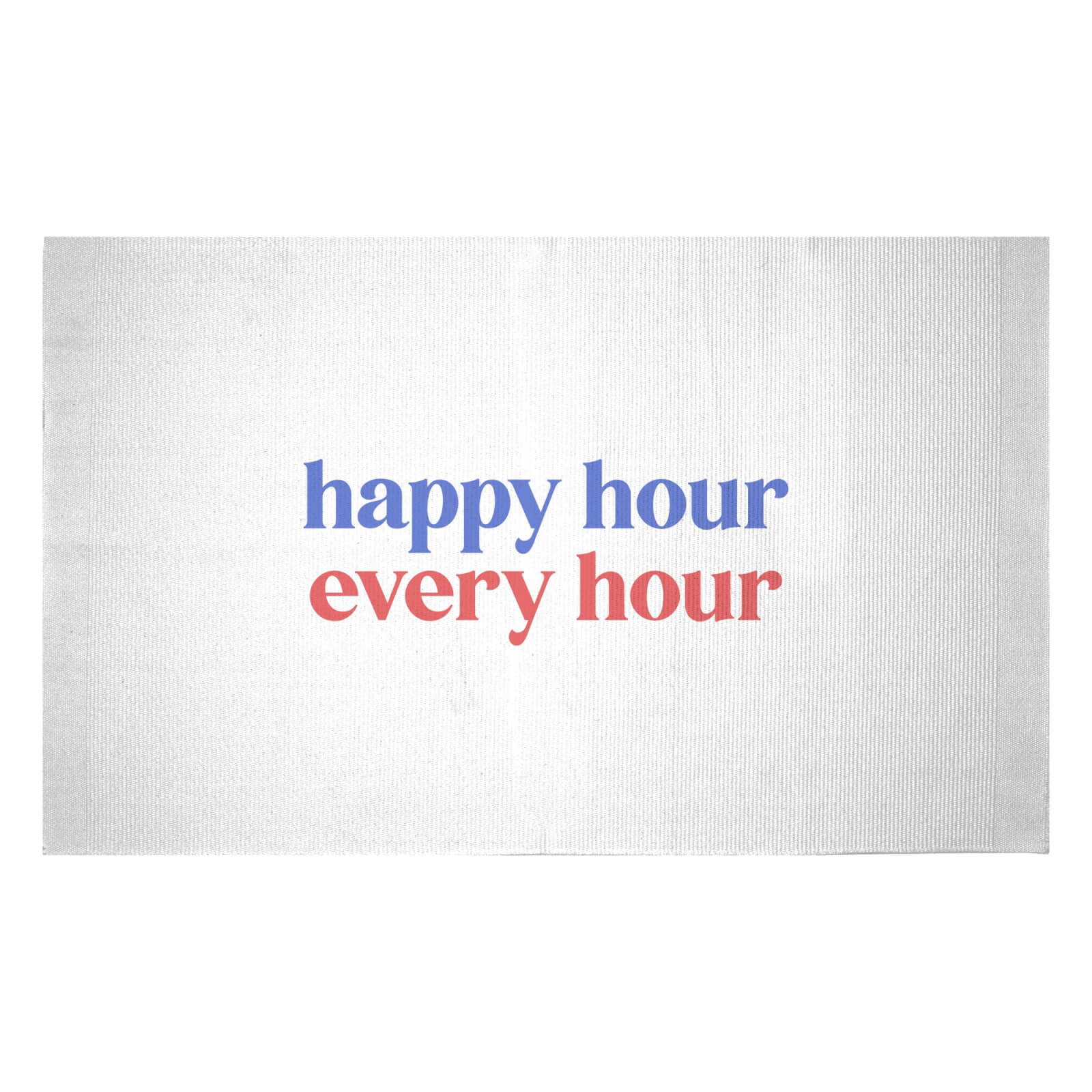 Happy Hour Every Hour Woven Rug - Small