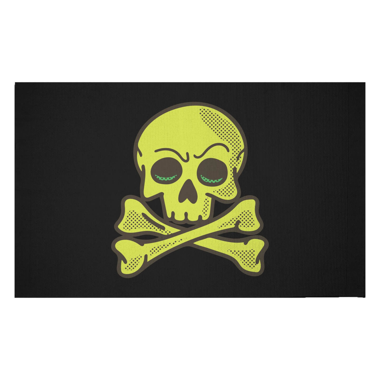 Skater Skull Woven Rug - Small