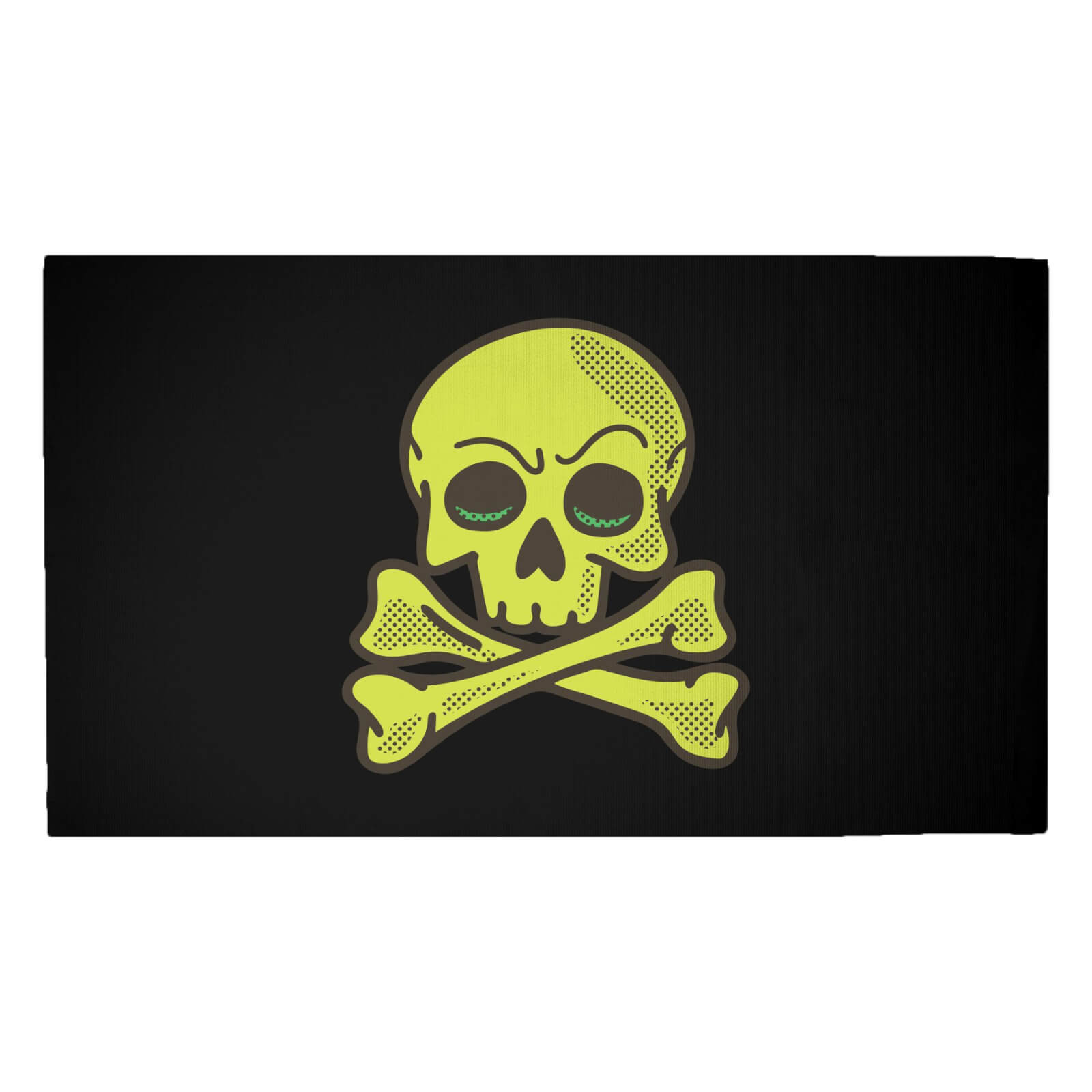 Skater Skull Woven Rug - Medium