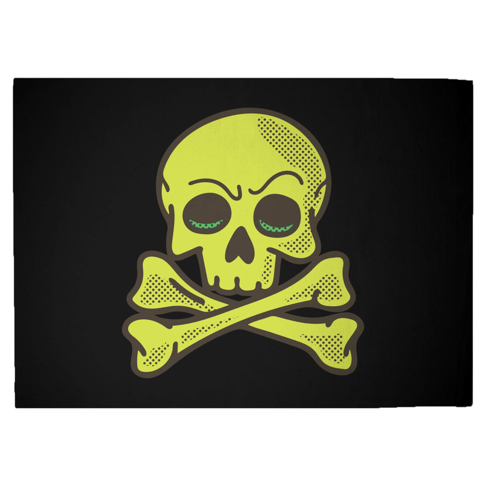 Skater Skull Woven Rug - Large