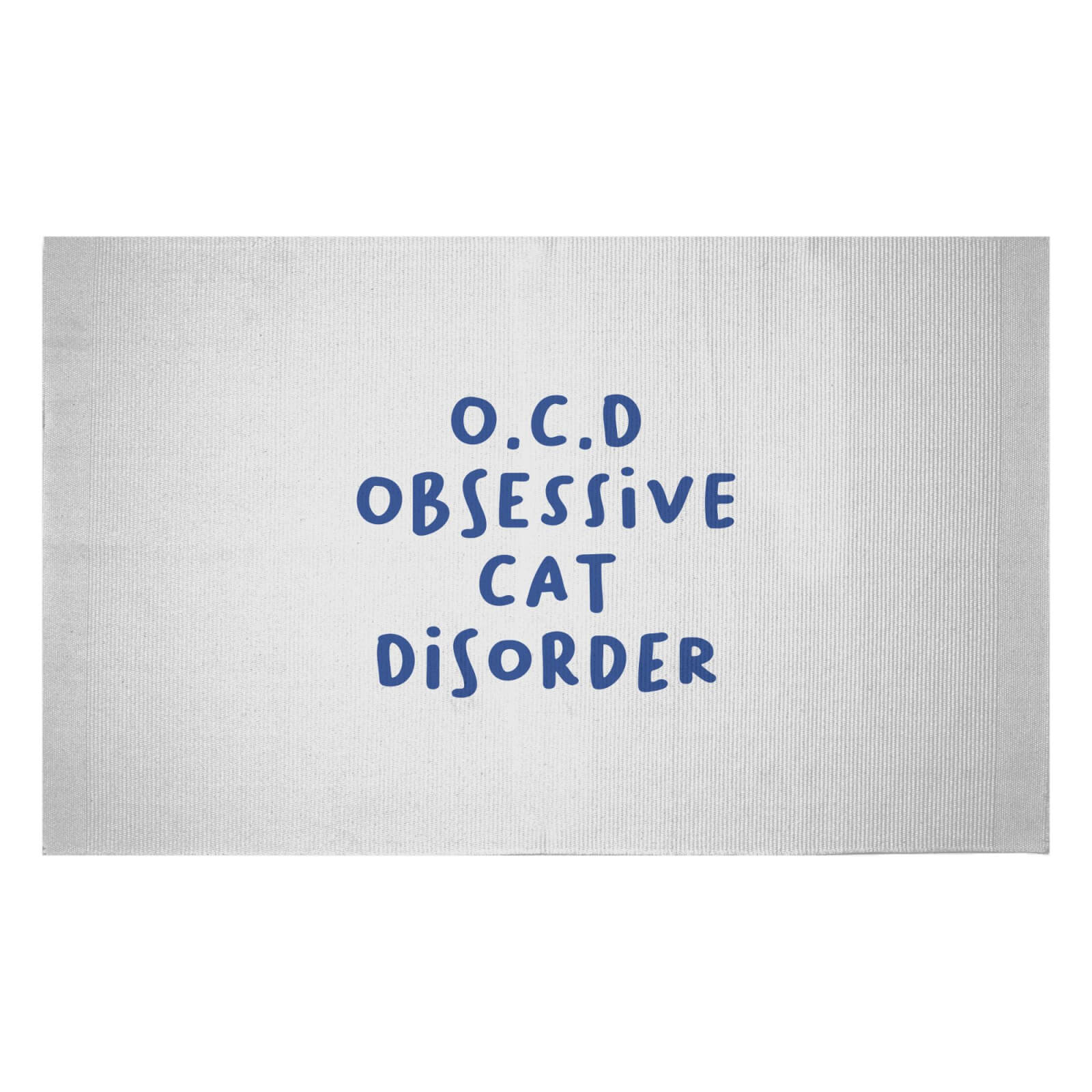 O.C.D Obsessive Cat Disorder Woven Rug - Small