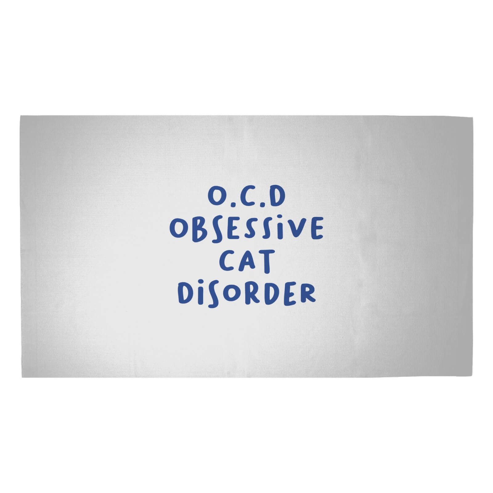 O.C.D Obsessive Cat Disorder Woven Rug - Medium