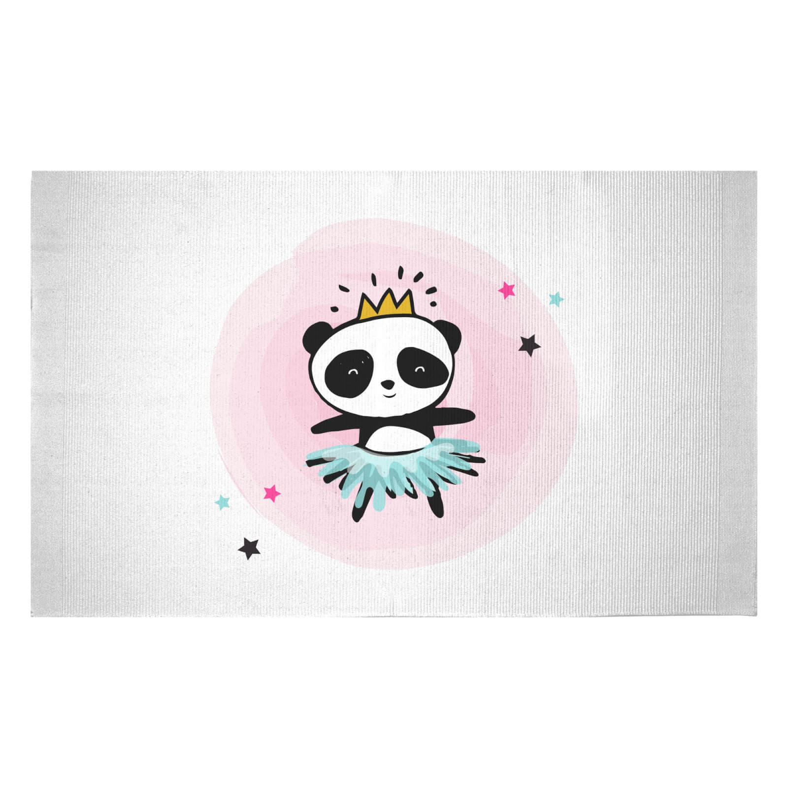 Princess Panda Woven Rug - Small