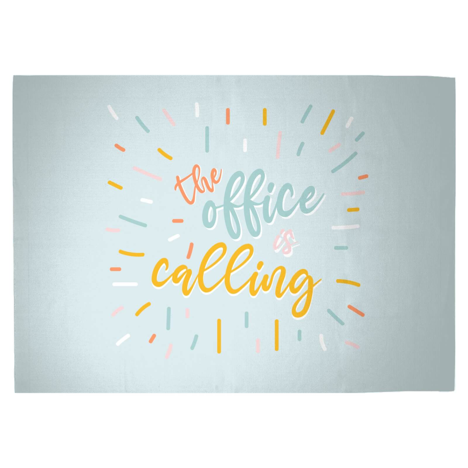The Office Is Calling Woven Rug - Large