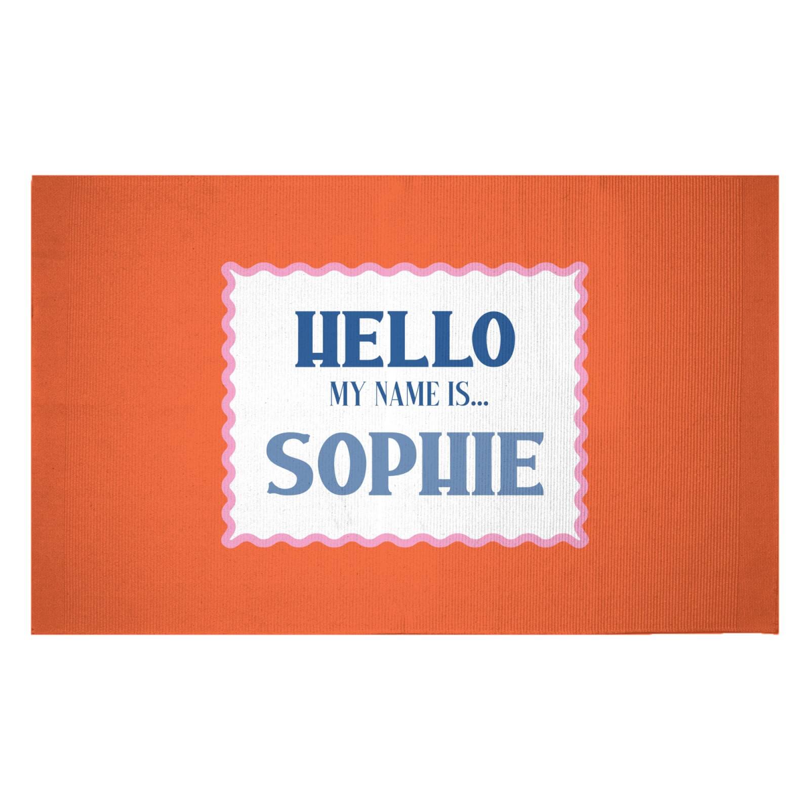 Hello, My Name Is Sophie Woven Rug - Small