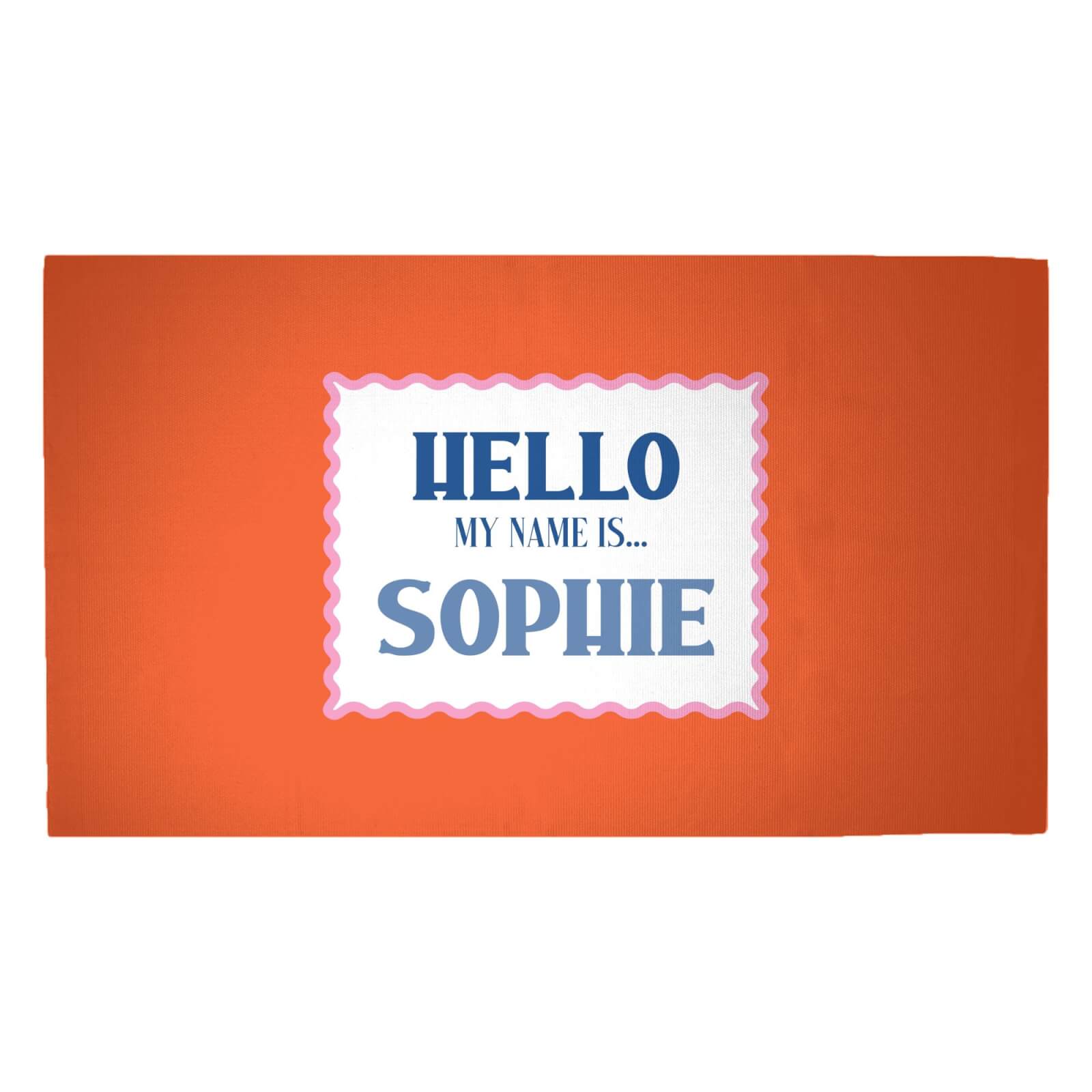 Hello, My Name Is Sophie Woven Rug - Medium