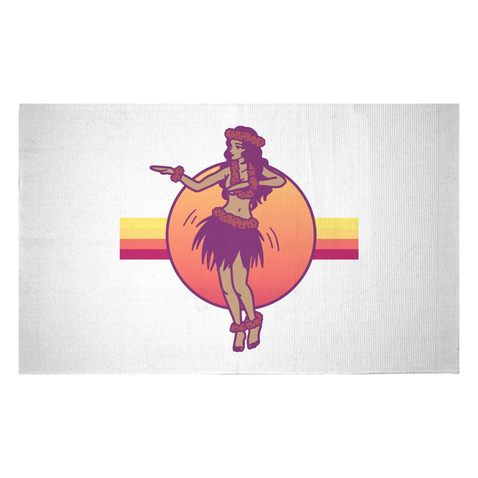 Hula Dance Woven Rug - Small