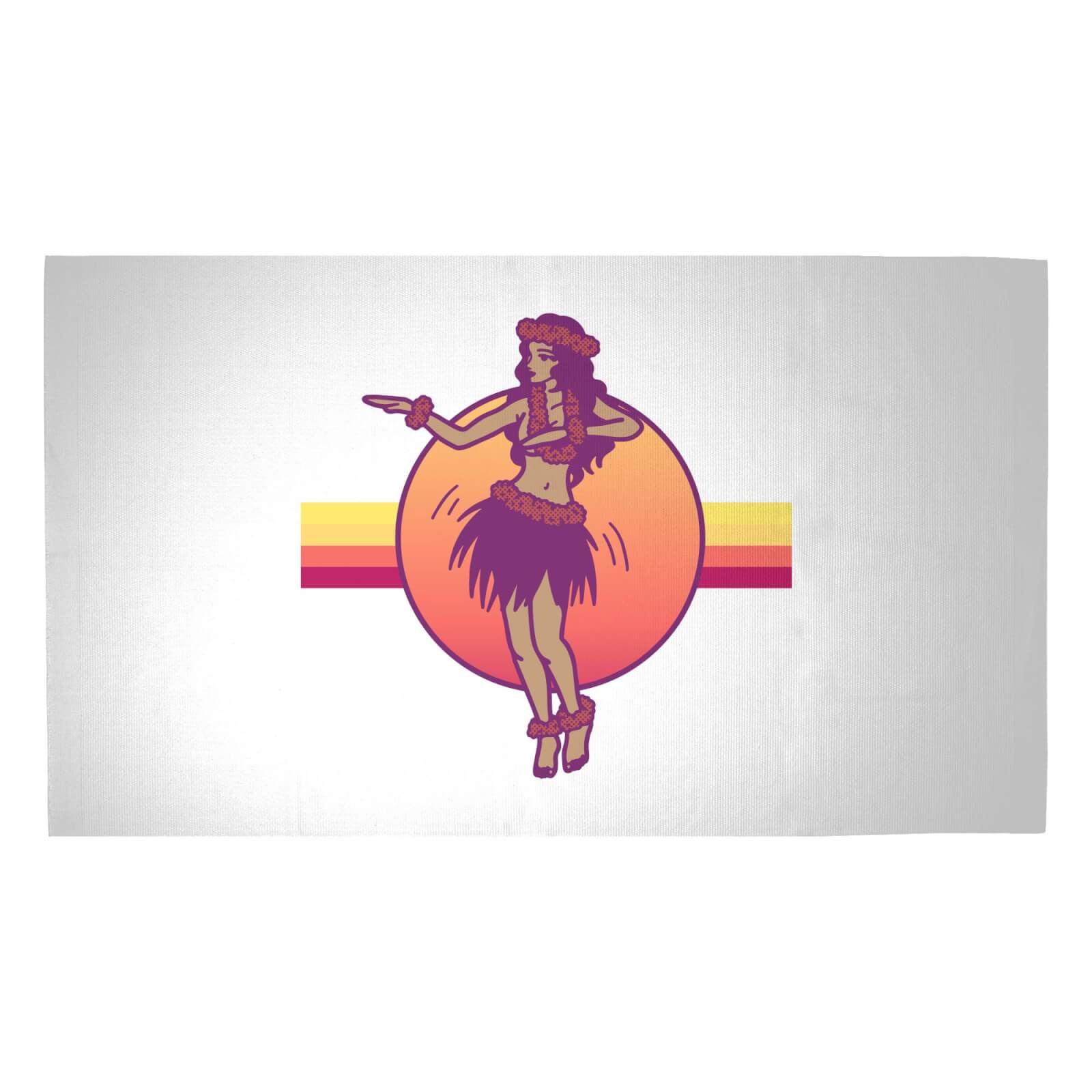Hula Dance Woven Rug - Medium