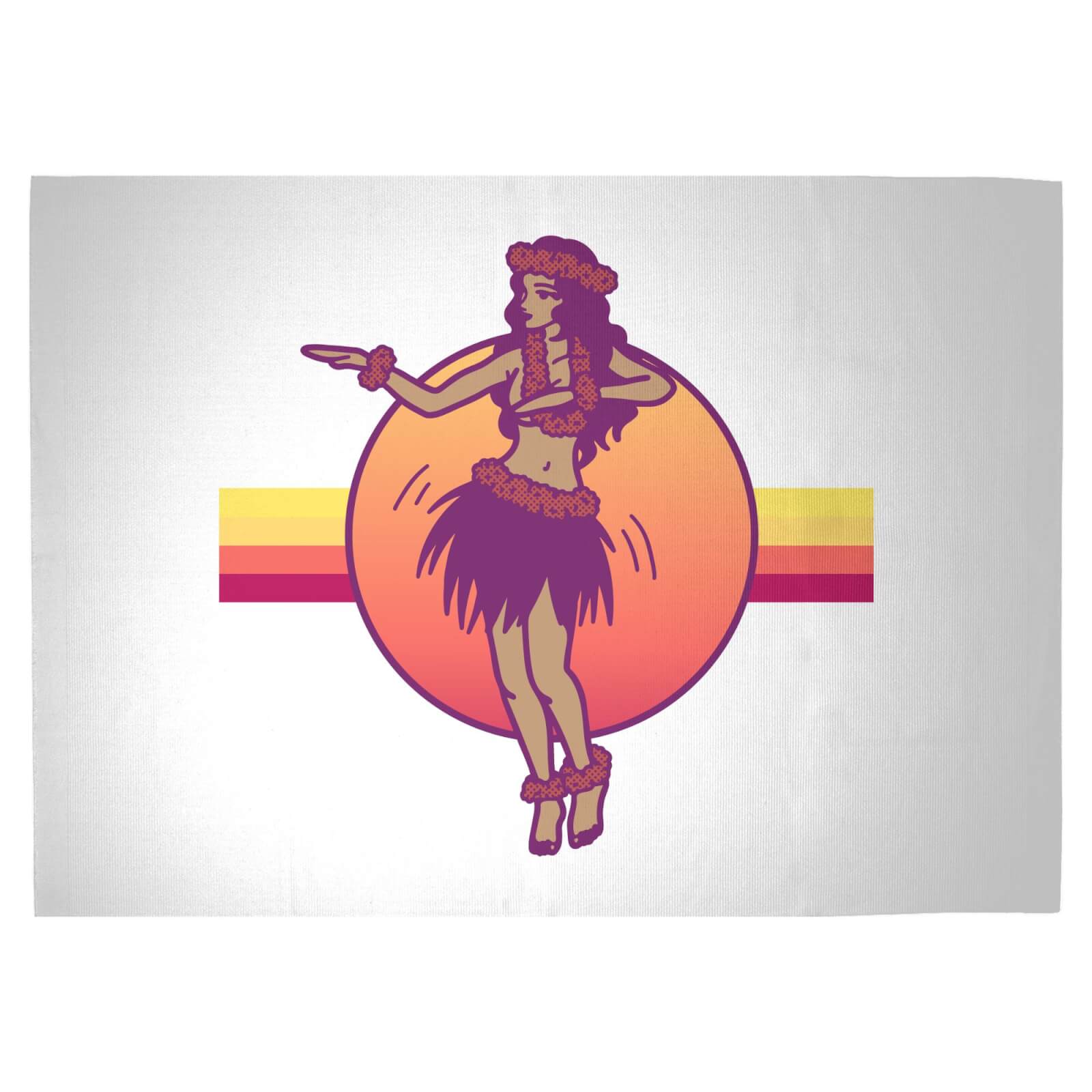 Hula Dance Woven Rug - Large