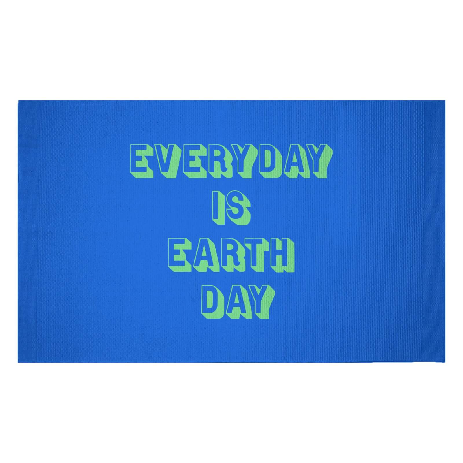 Everyday Is Earth Day Woven Rug - Small