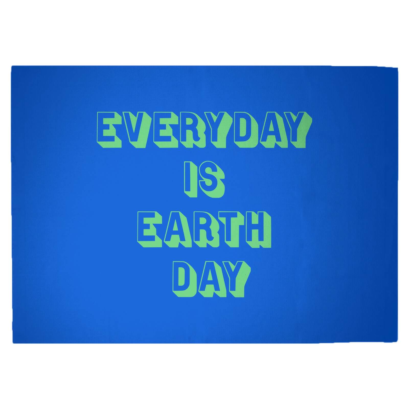 Everyday Is Earth Day Woven Rug - Large