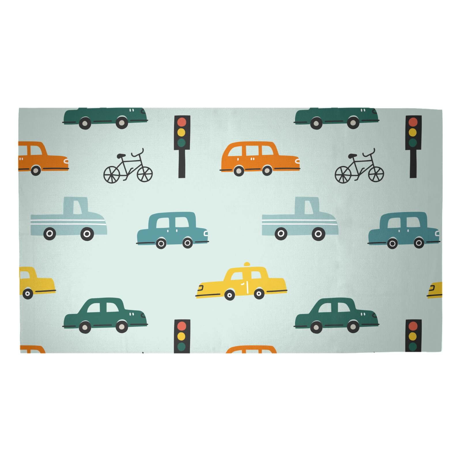 Traffic Pattern Woven Rug - Medium