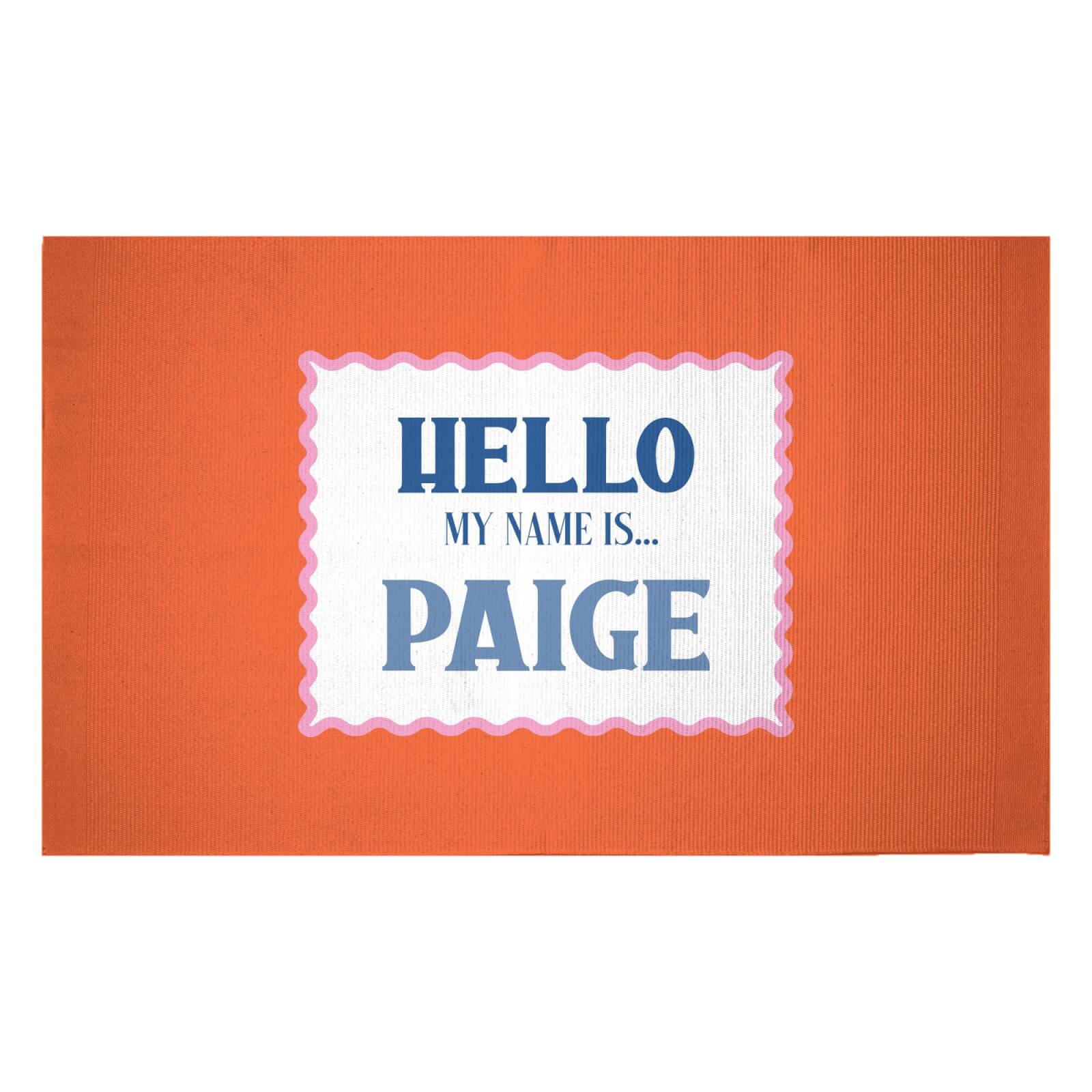 Hello, My Name Is Paige Woven Rug - Small