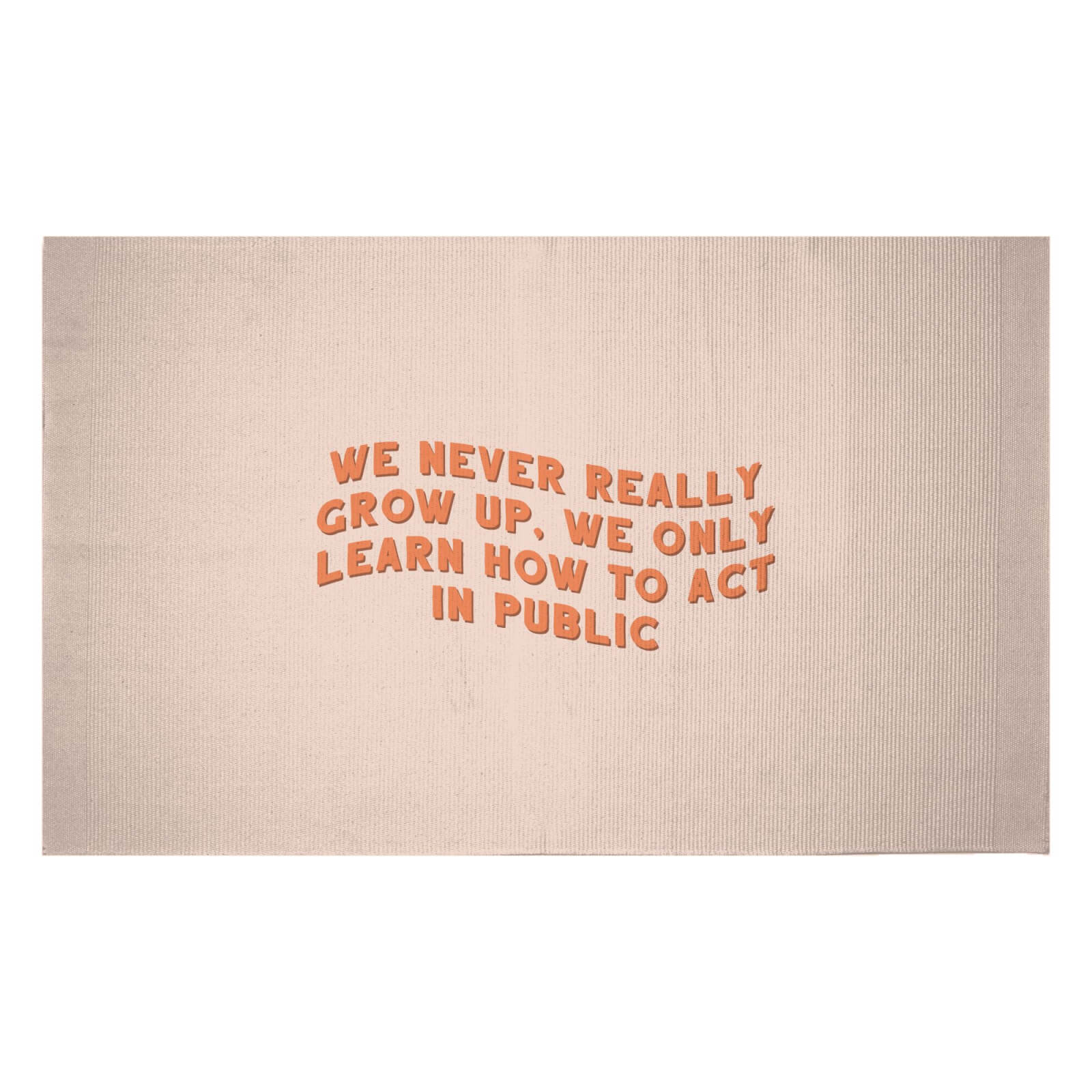 We Never Really Grow Up Woven Rug - Small