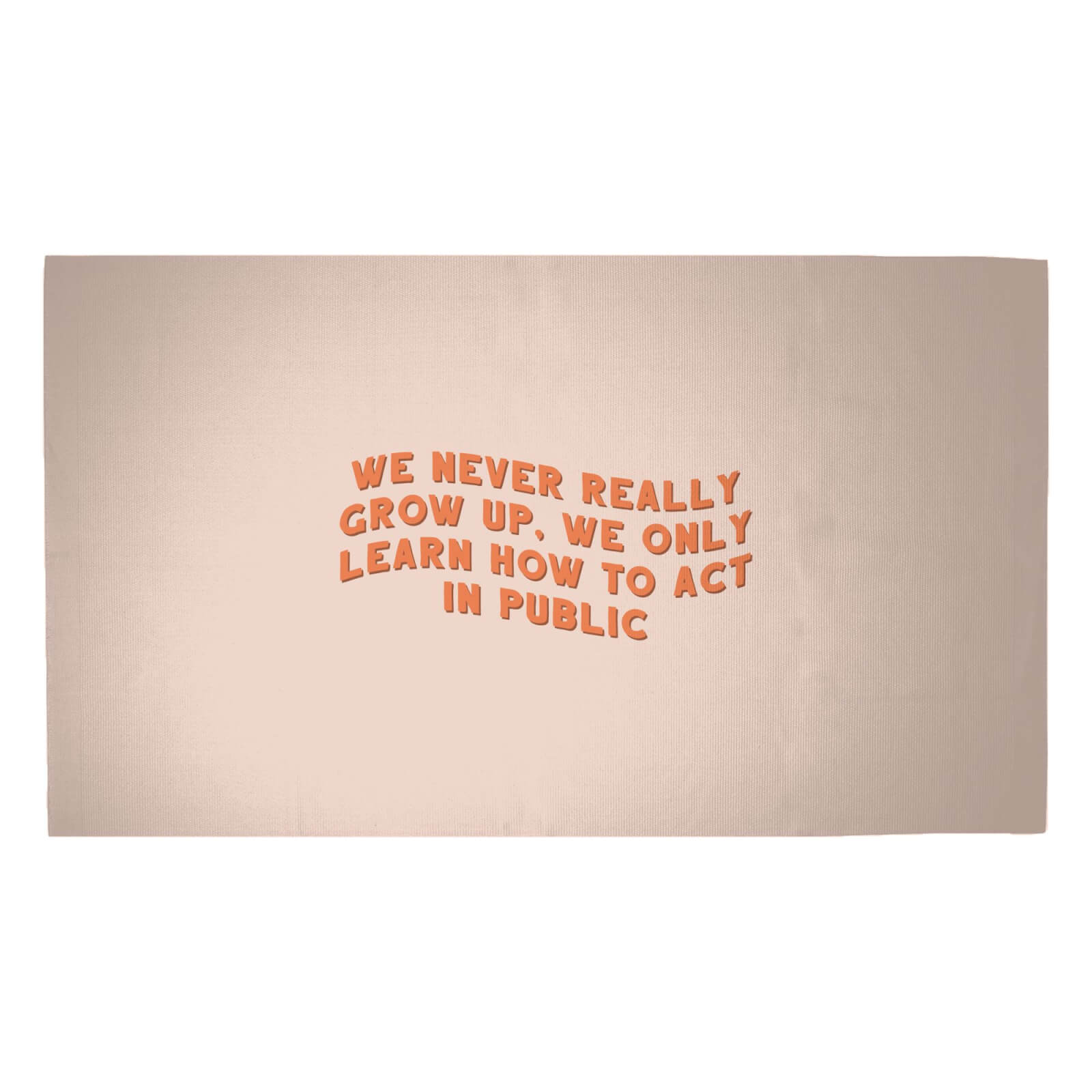 We Never Really Grow Up Woven Rug - Medium