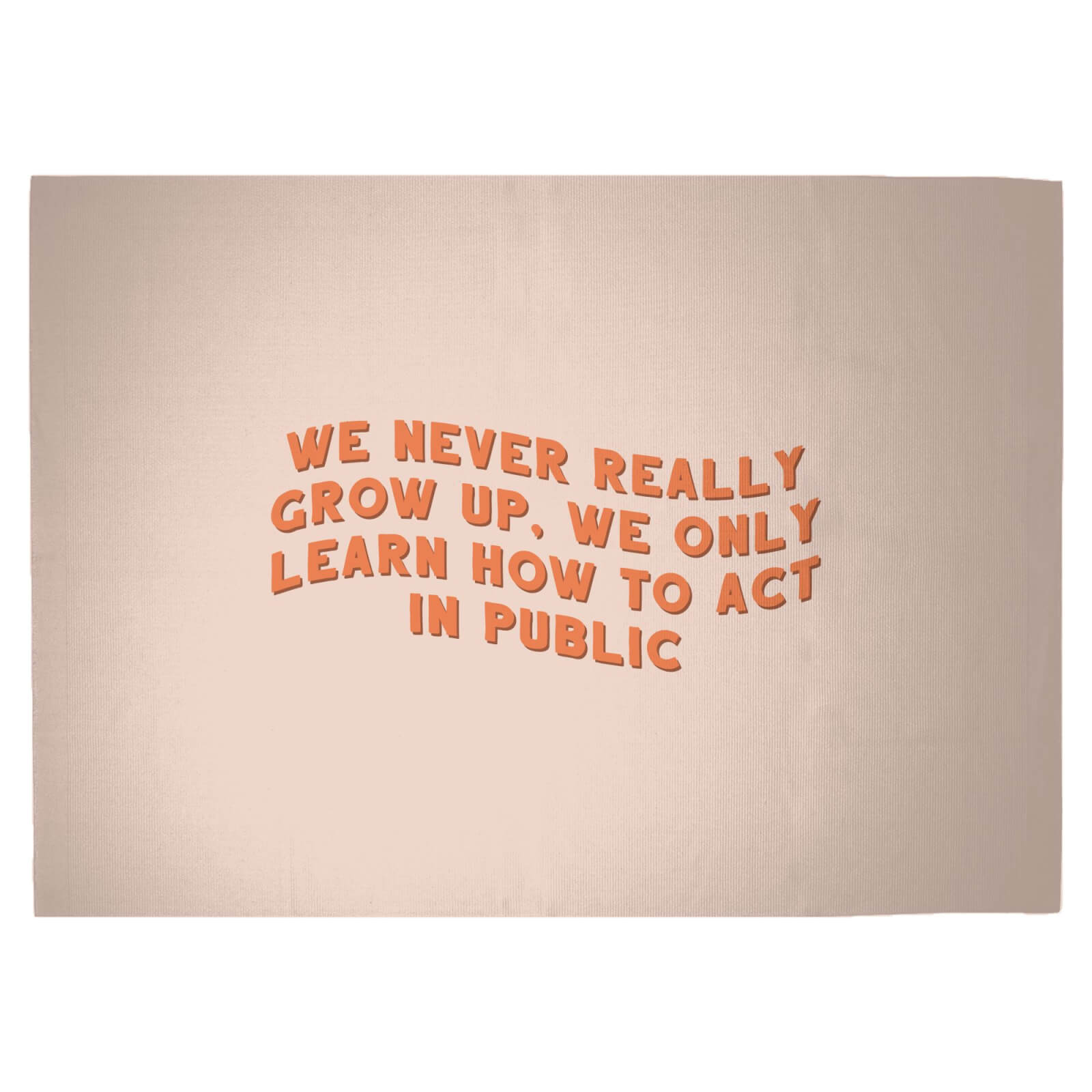 We Never Really Grow Up Woven Rug - Large