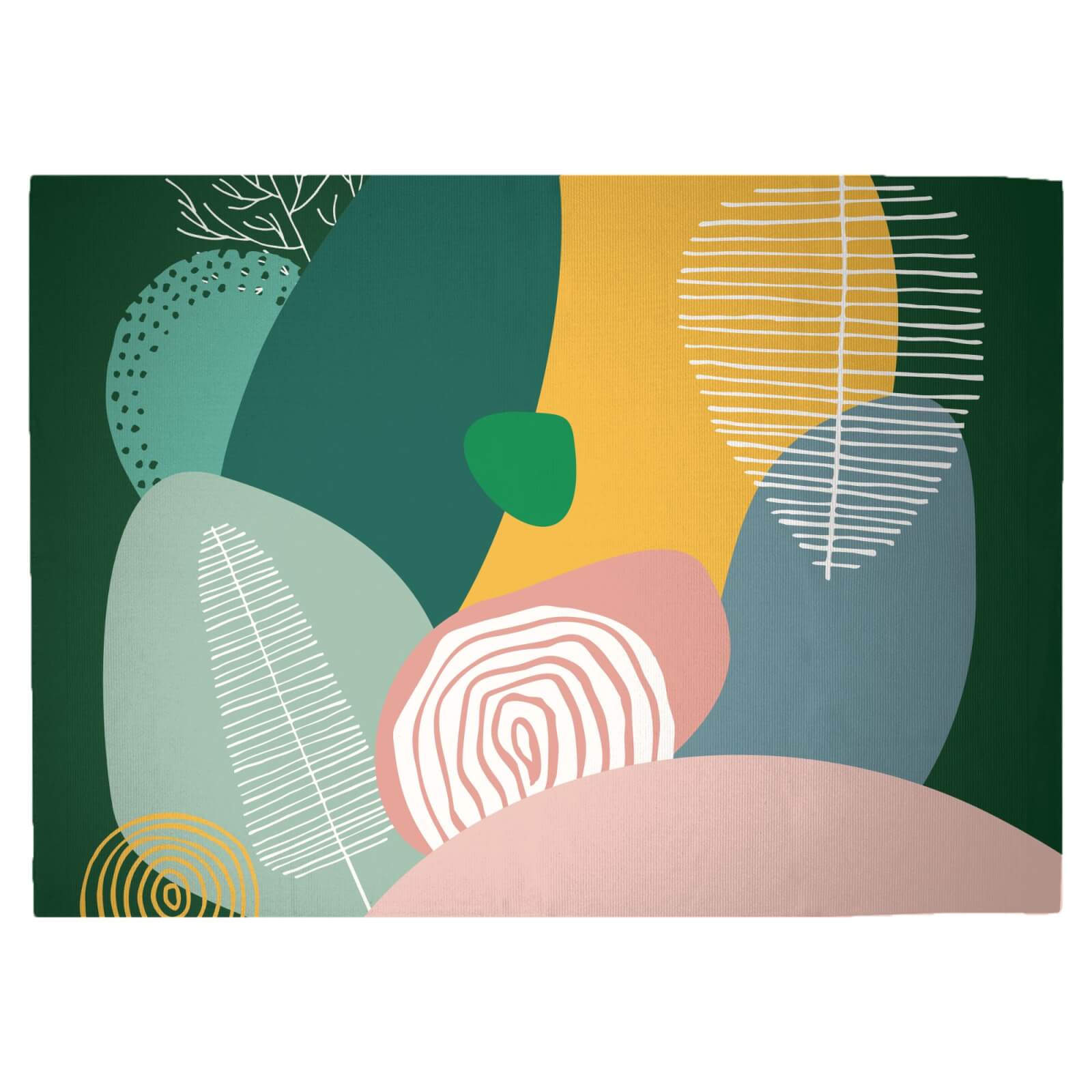 Pastel Garden Woven Rug - Large