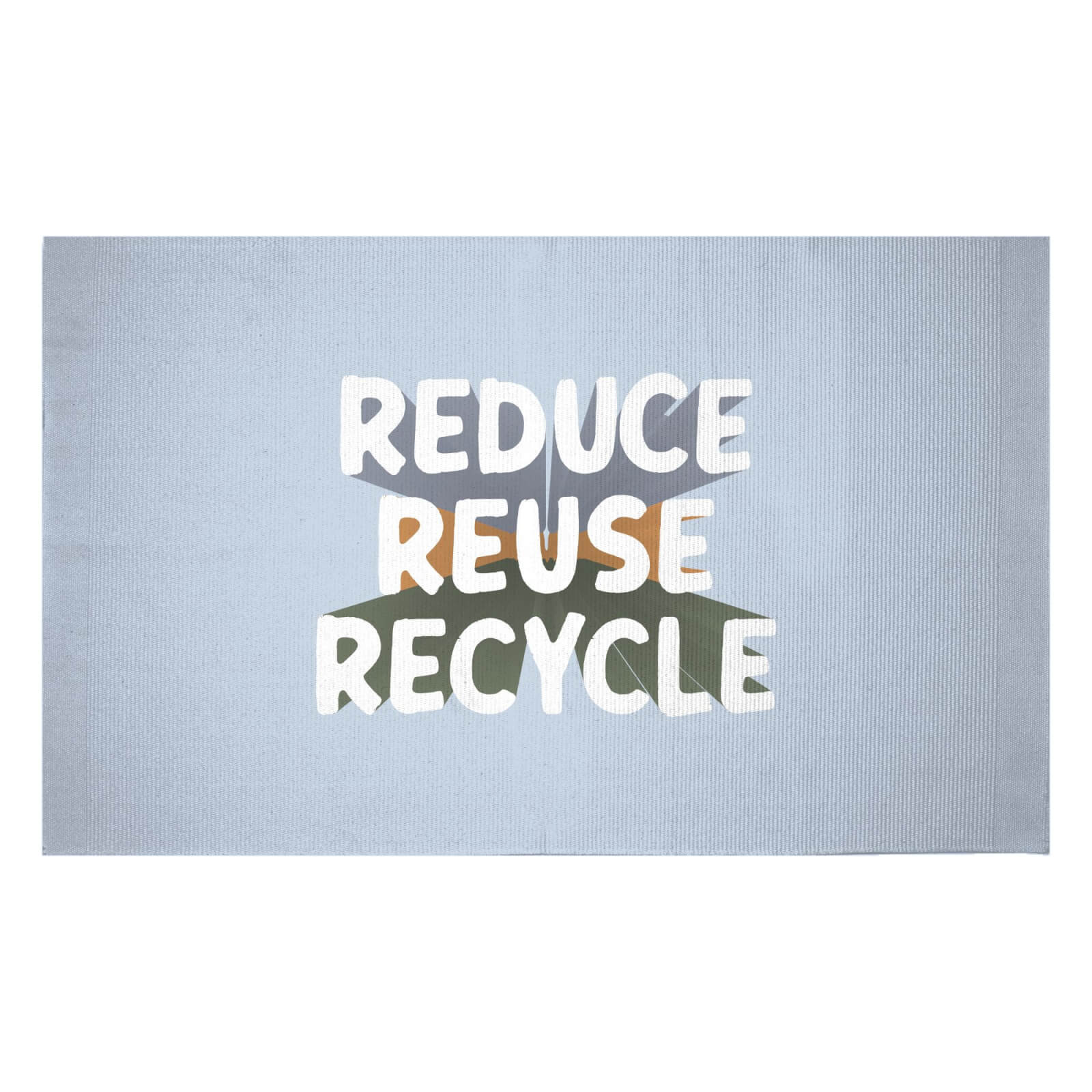 Reduce, Reuse, Recycle Woven Rug - Small
