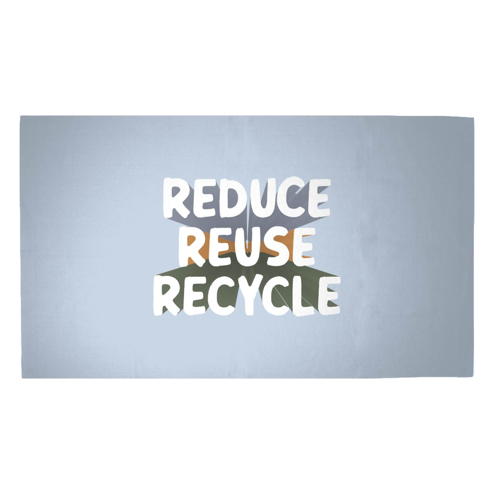 Reduce, Reuse, Recycle Woven Rug - Medium