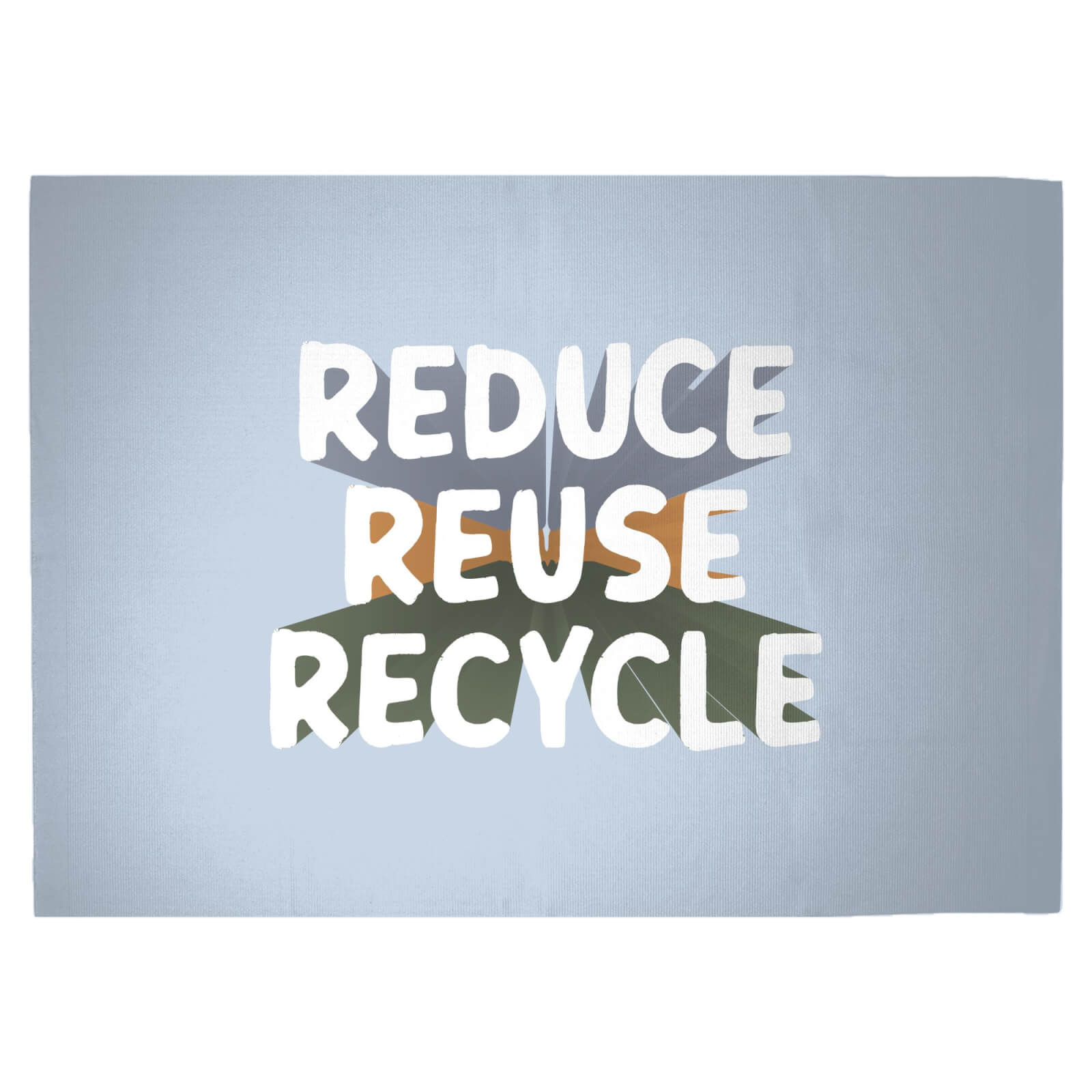 Reduce, Reuse, Recycle Woven Rug - Large