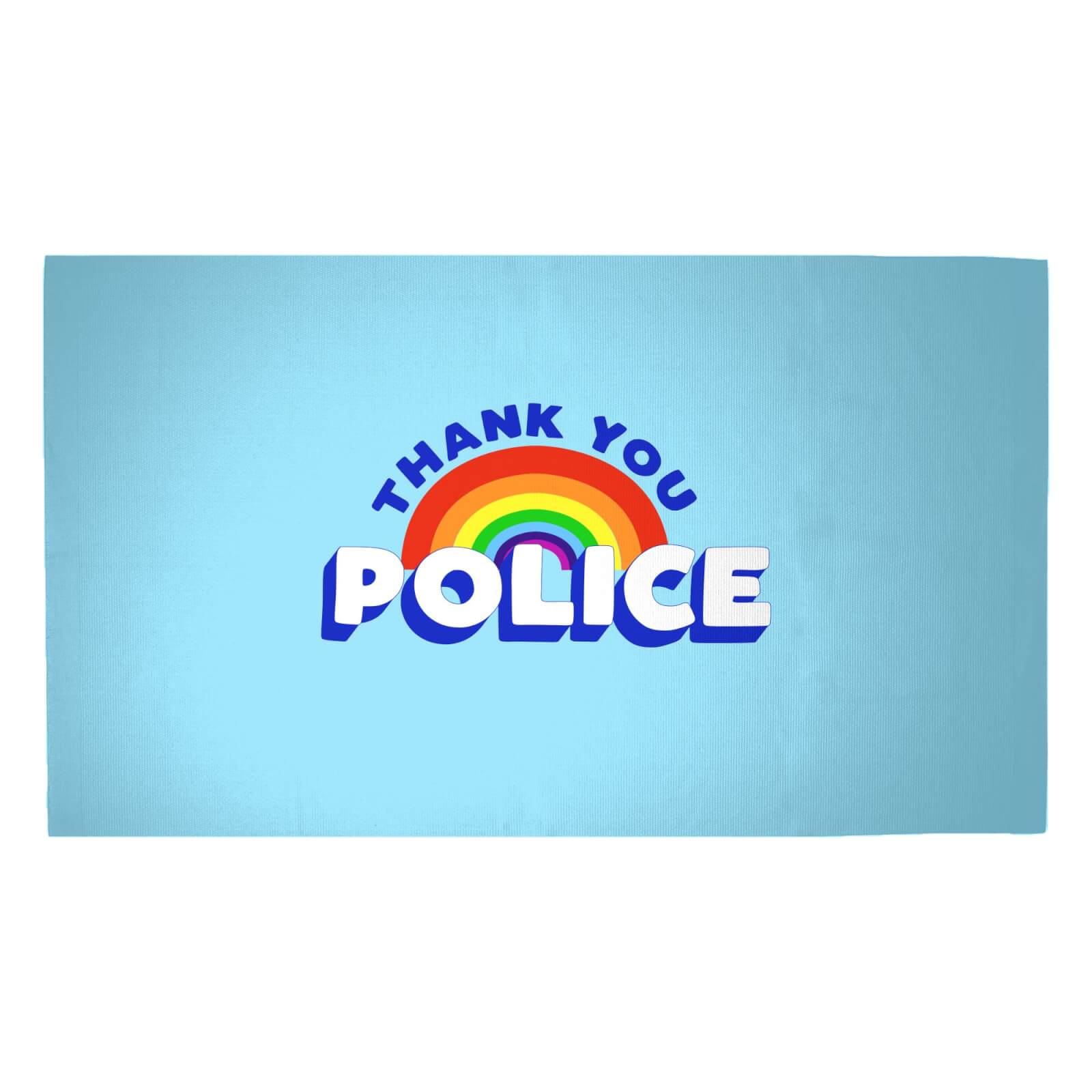 Thank You Police Woven Rug - Medium