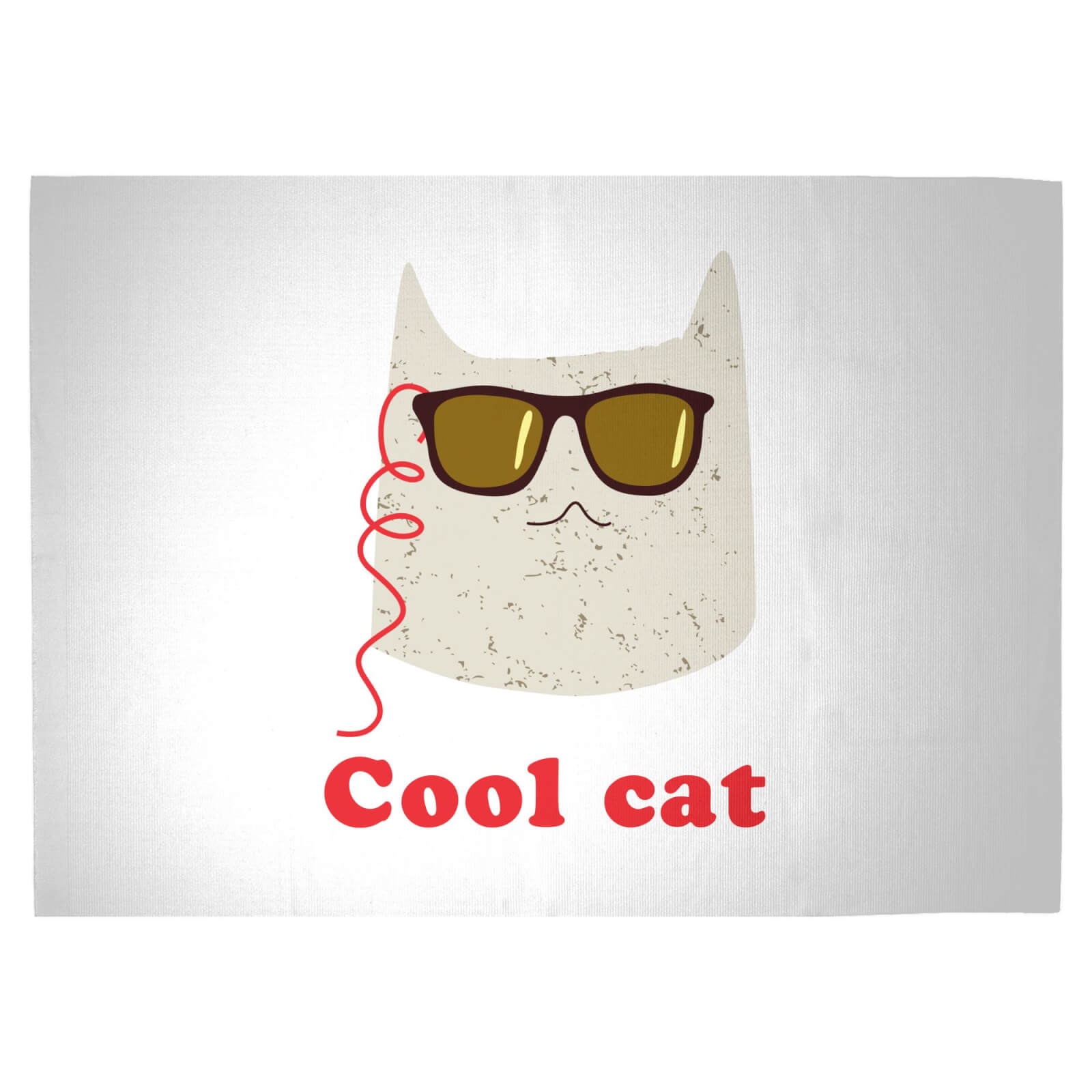 Cool Cat Woven Rug - Large