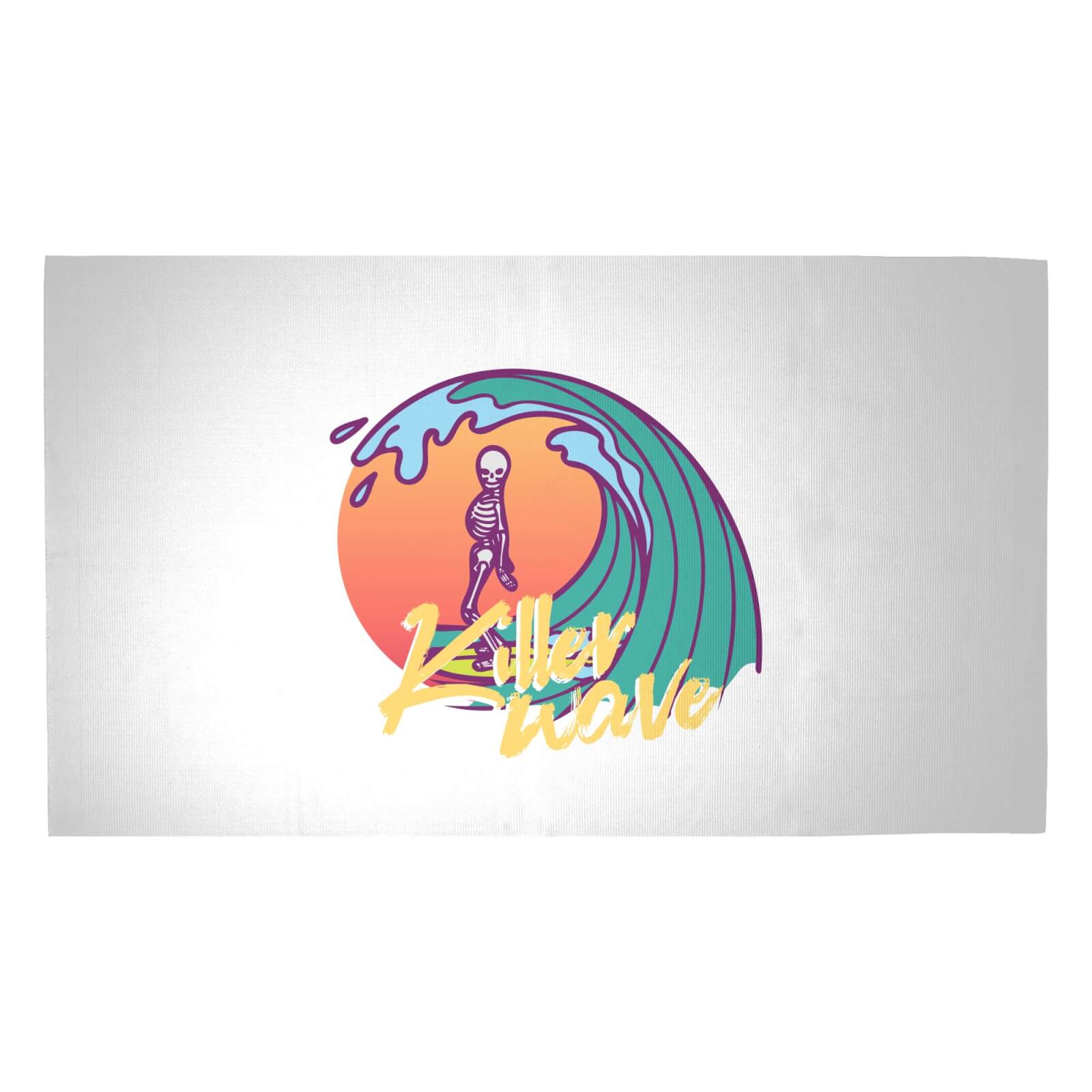 Killer Wave Dude Woven Rug - Medium