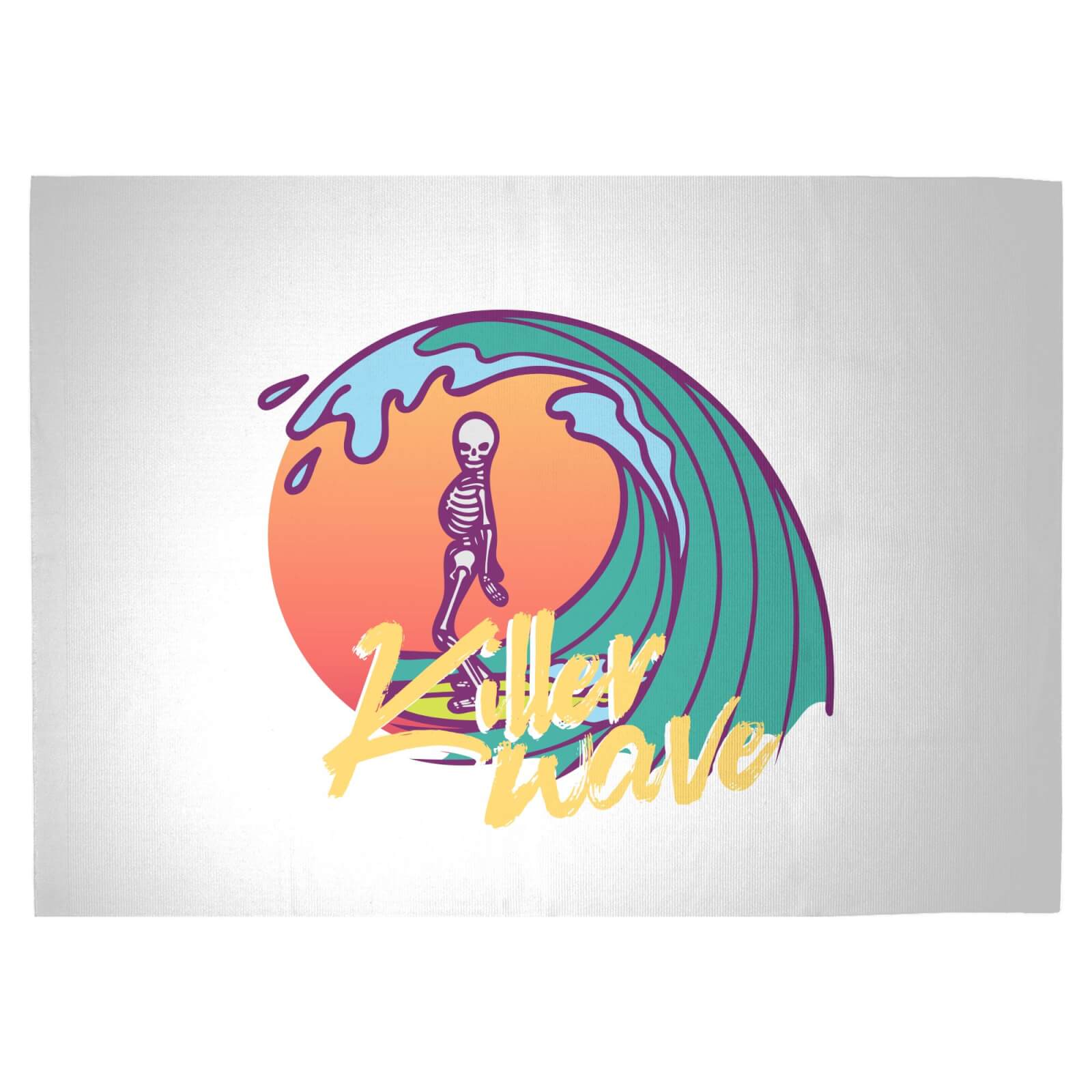 Killer Wave Dude Woven Rug - Large