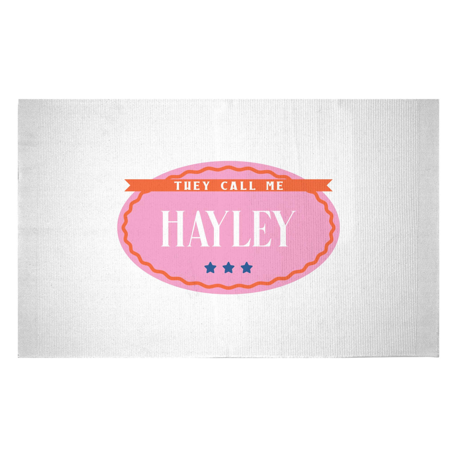 They Call Me Hayley Woven Rug - Small