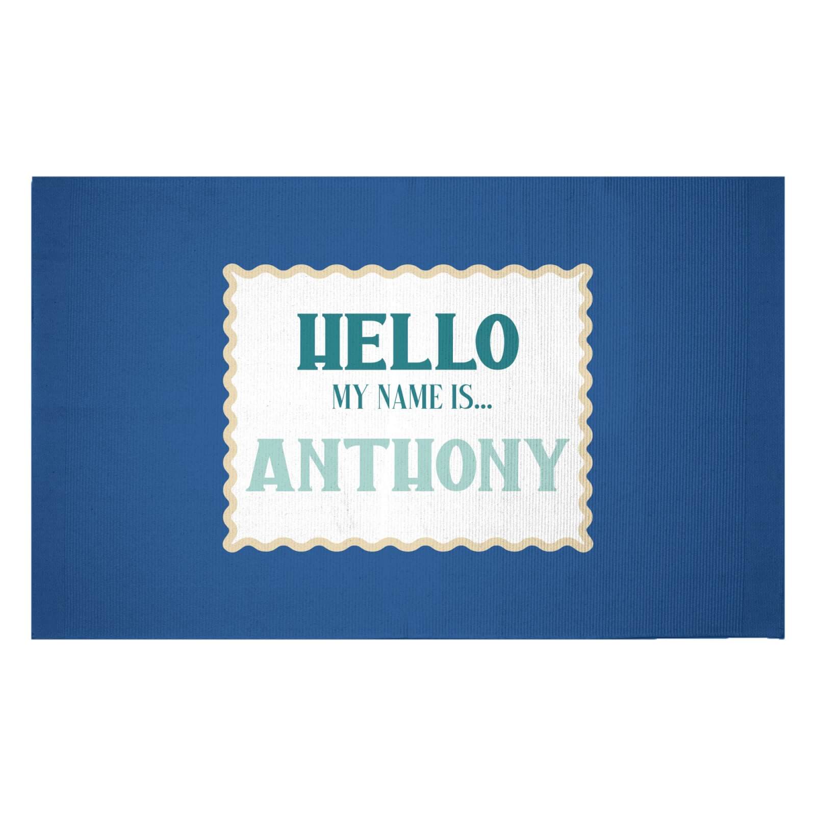 Hello, My Name Is Anthony Woven Rug - Small