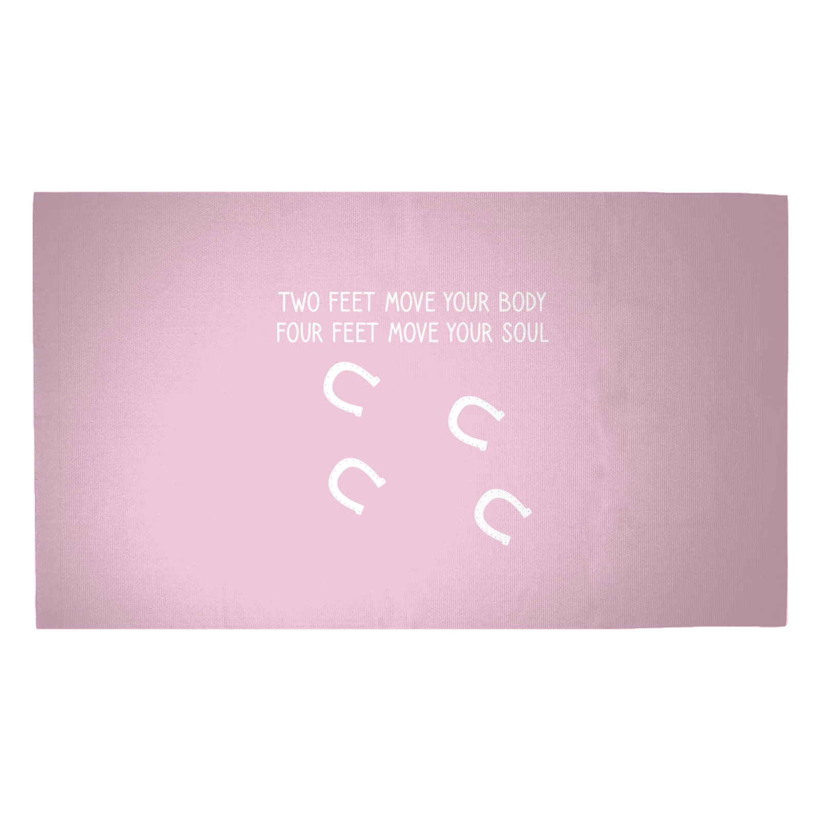Two Feet Move Your Body Four Feet Move Your Soul Woven Rug - Medium