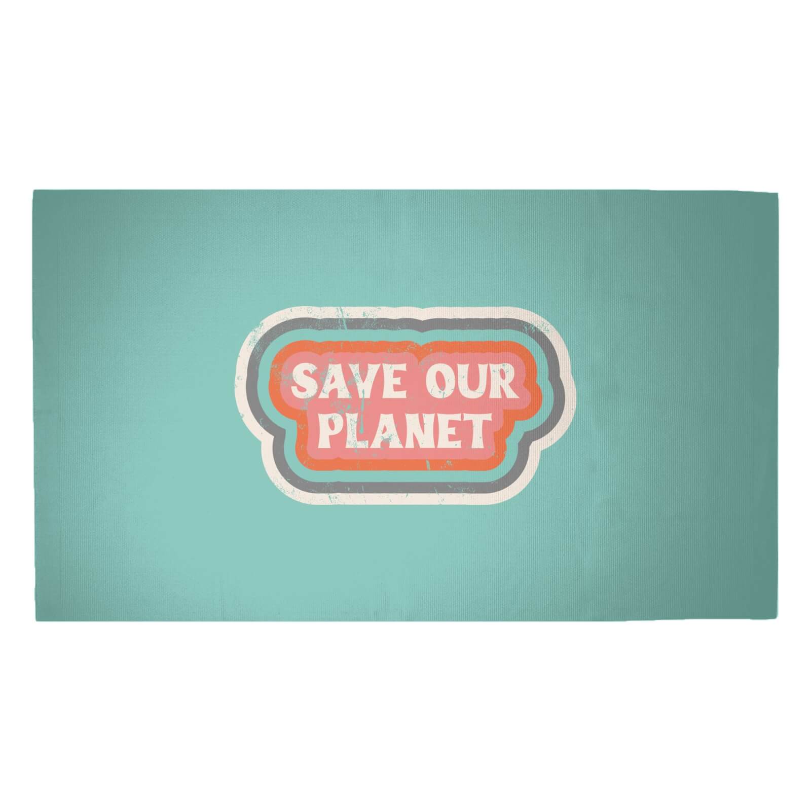 Save Our Planet Woven Rug - Medium
