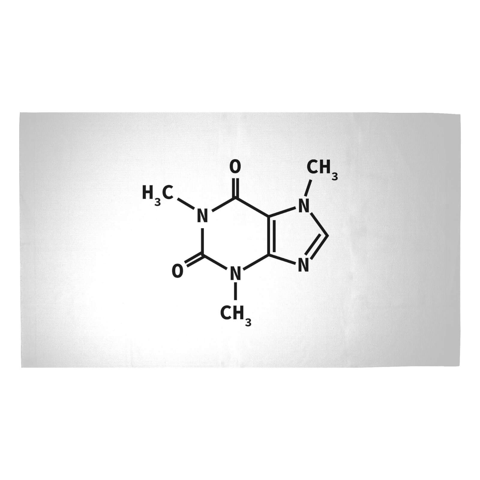 Coffee Molecular Code Woven Rug - Medium