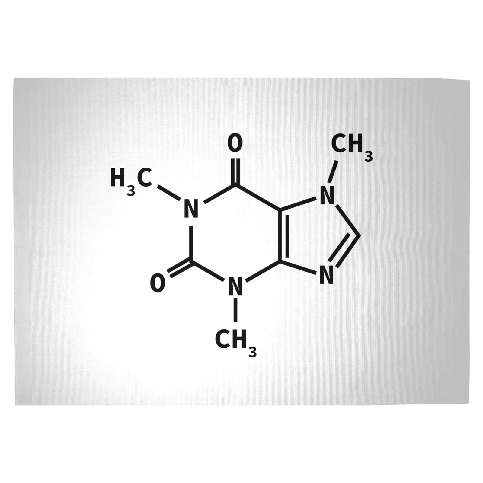 Coffee Molecular Code Woven Rug - Large